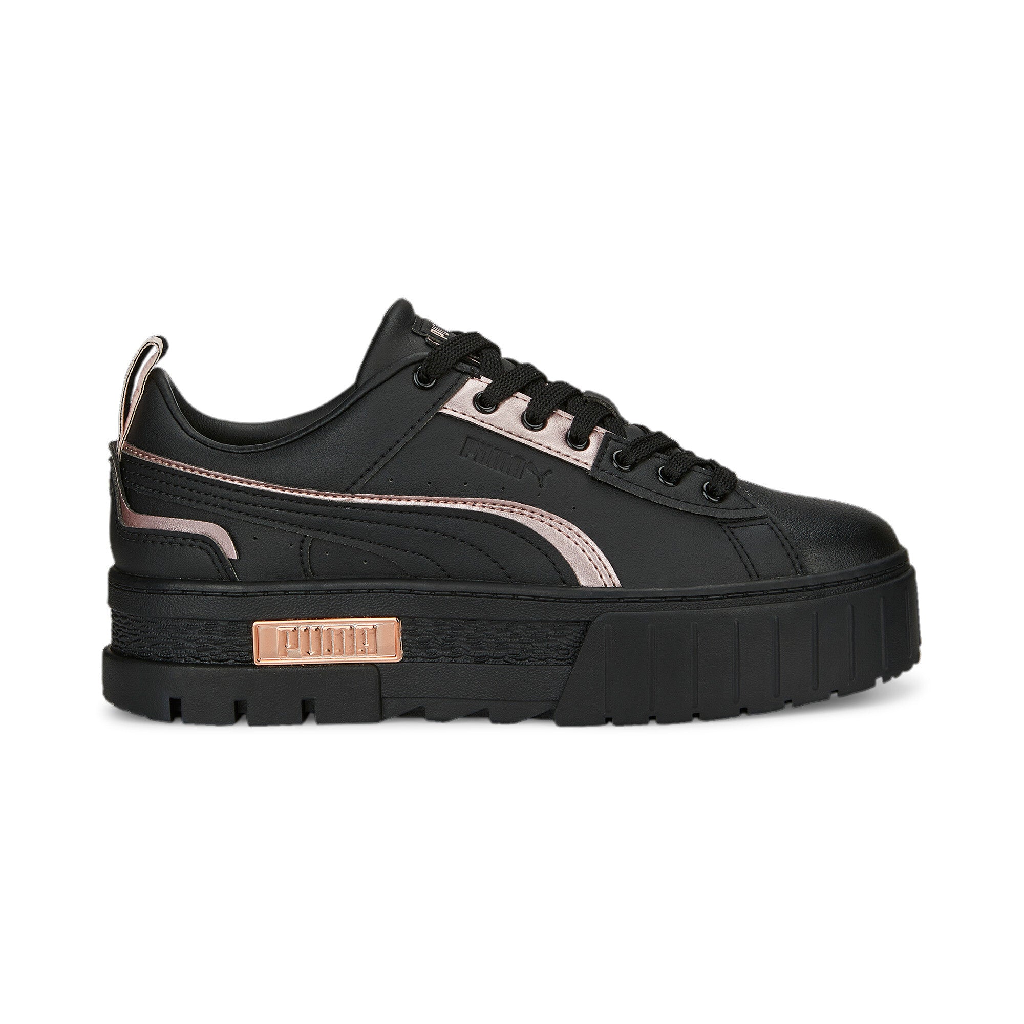 Puma mayze ut metallic sneakers in white - Side View 01