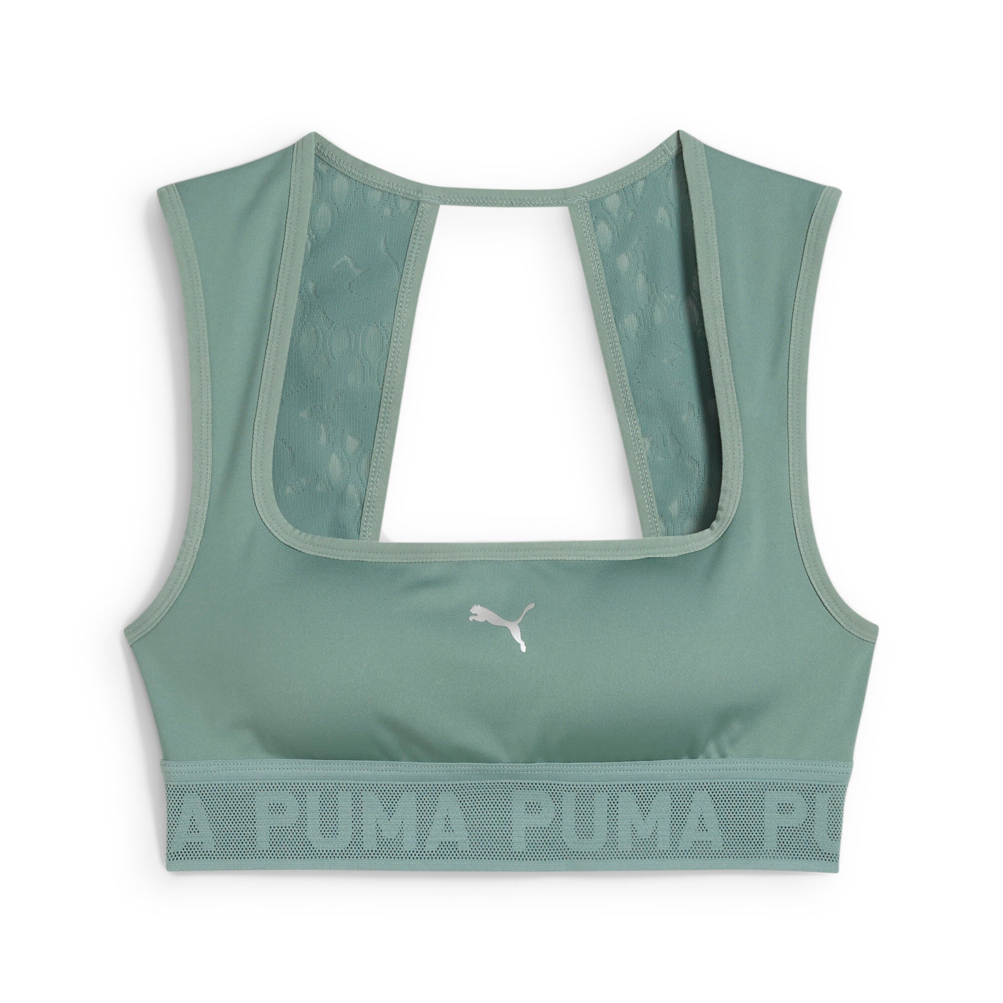 Puma move lace bra in green moon - Front View