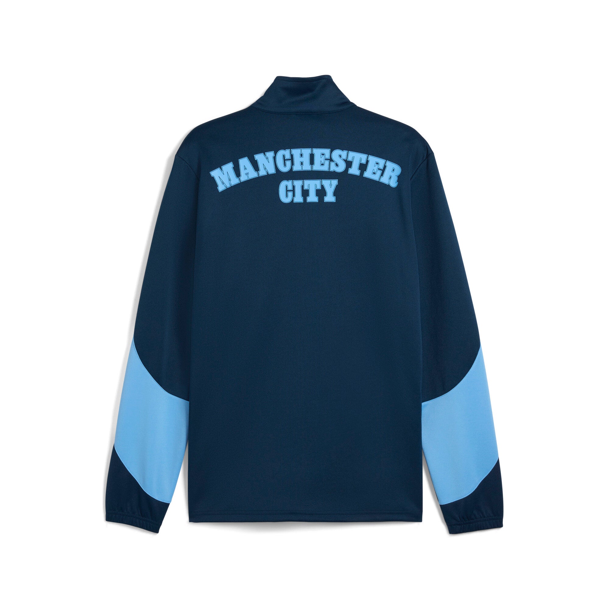 Puma manchester city ftblNRGY+ jacket in marine blue and blazing blue - Back View