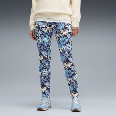 PUMA ESSENTIALS nature 2.0 leggings in cool blue