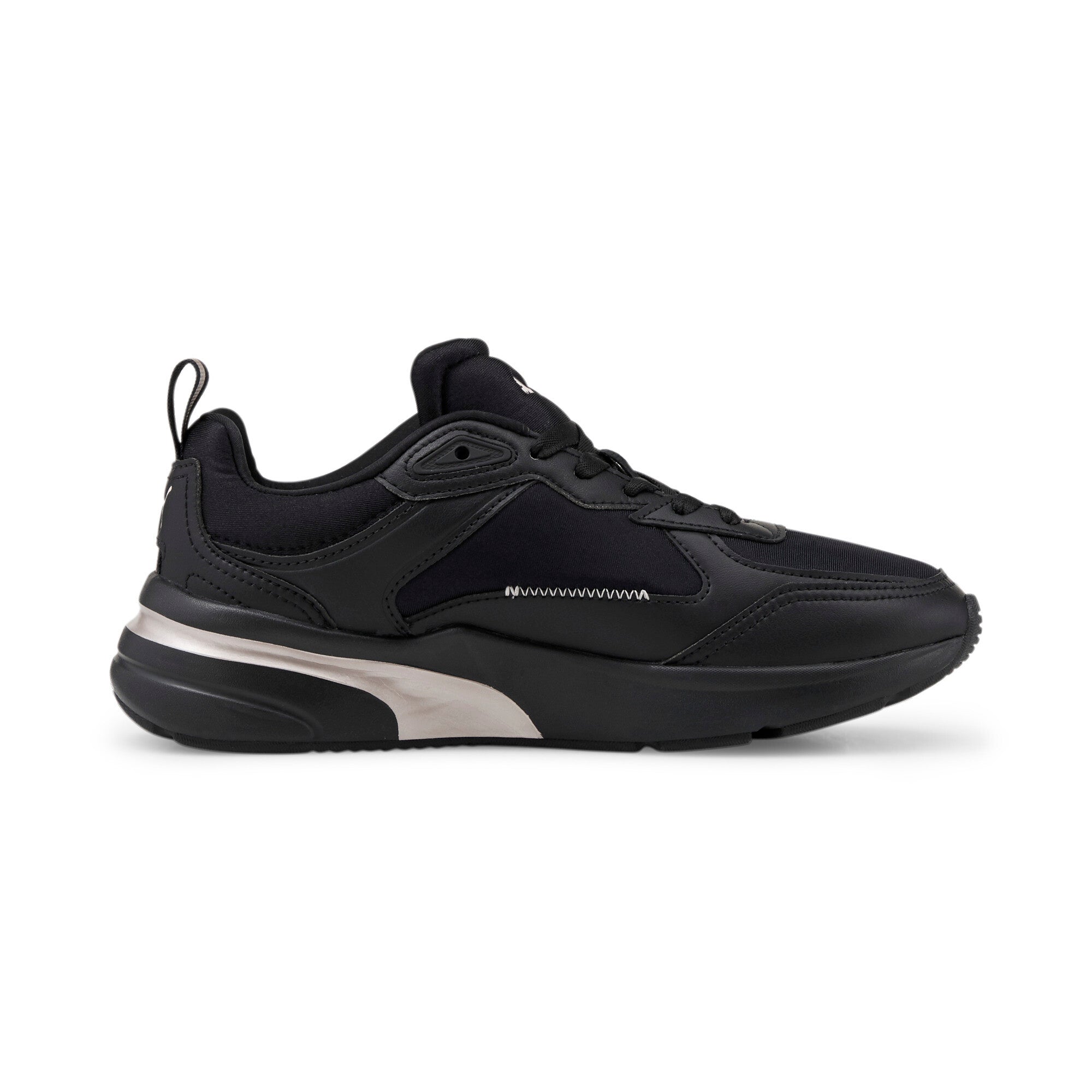 Puma fs runner metallic sneakers in black - Side View 03