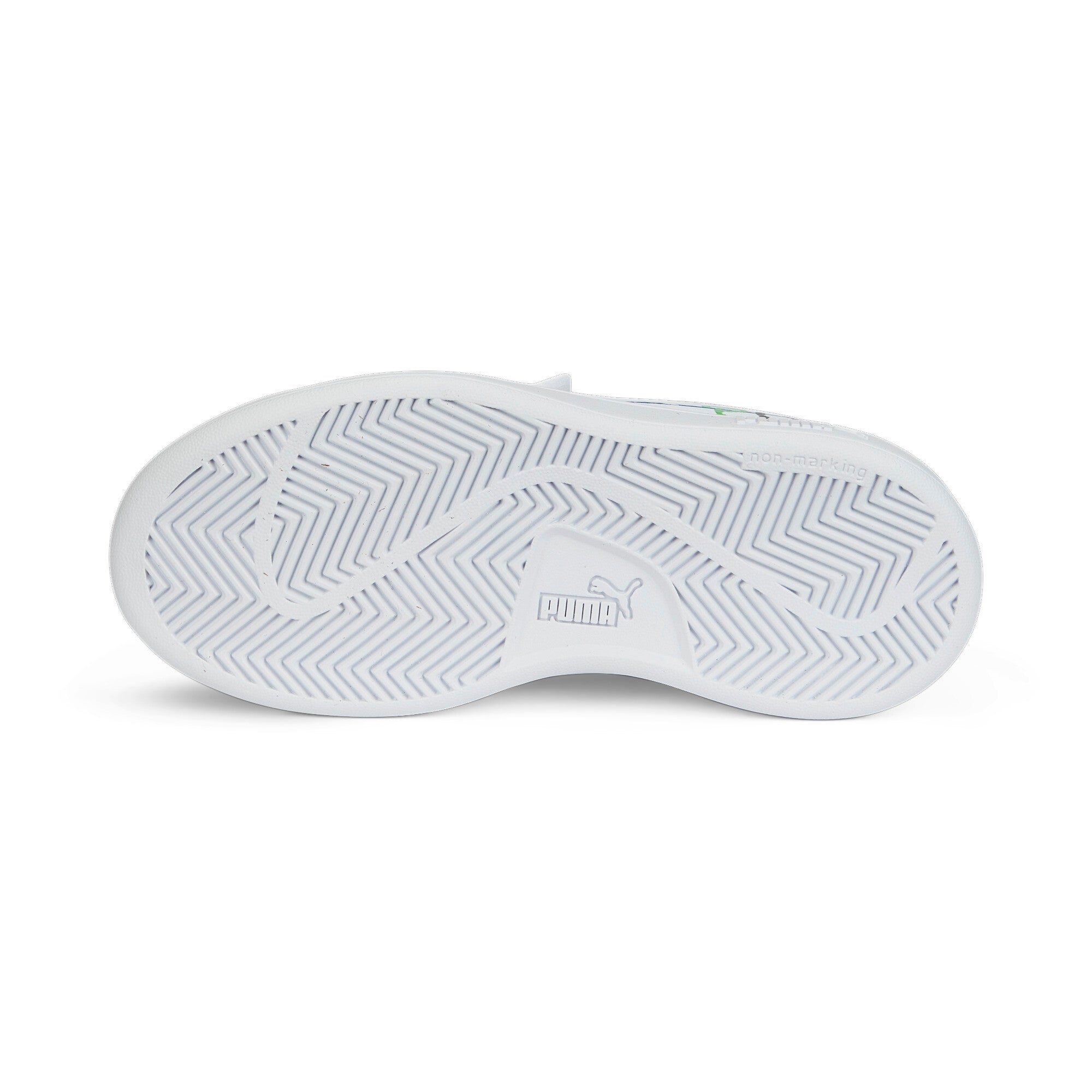 Puma smash v2 home school sneakers kids in white - Side View 02