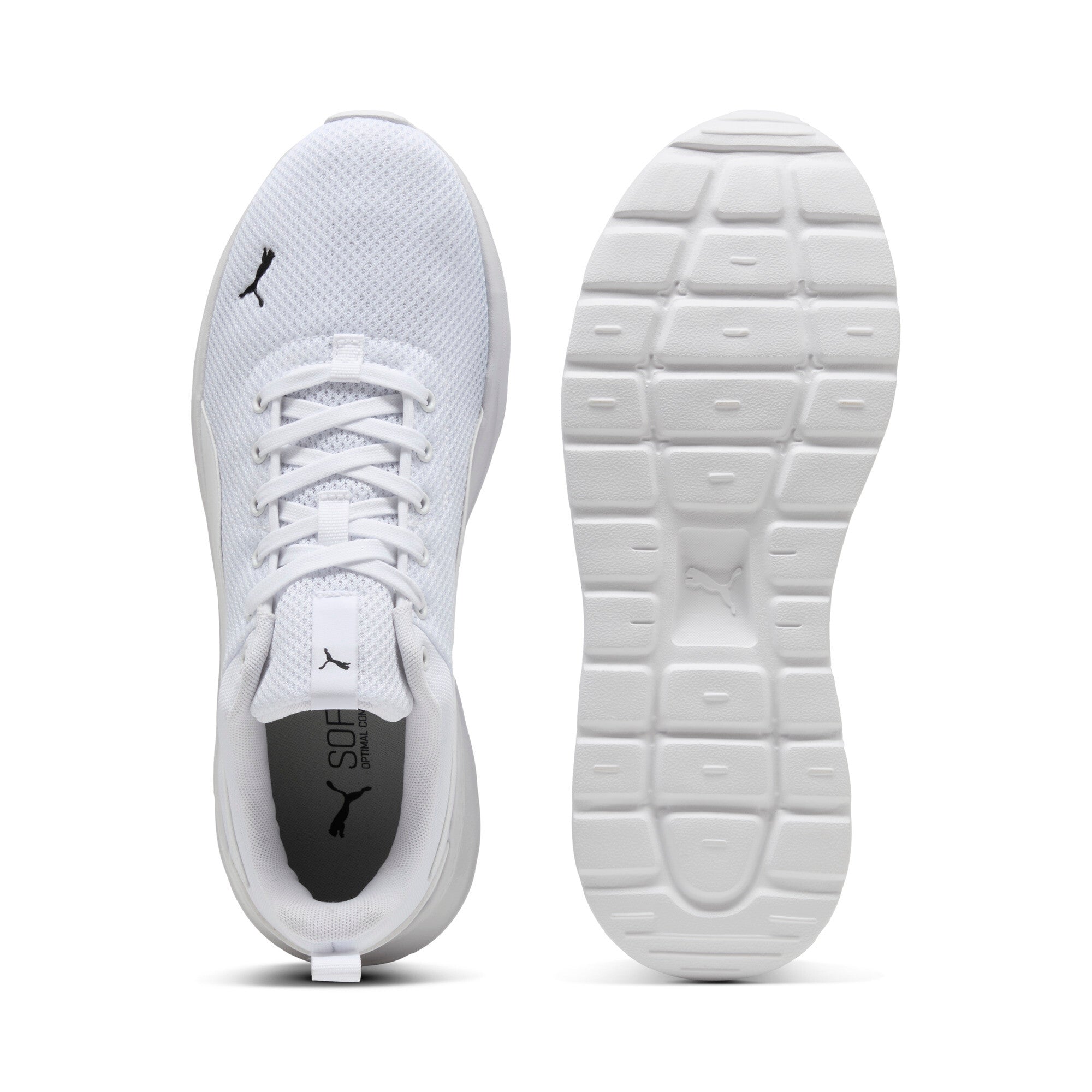 Puma anzarun lite trainers in white and white - Side View 02