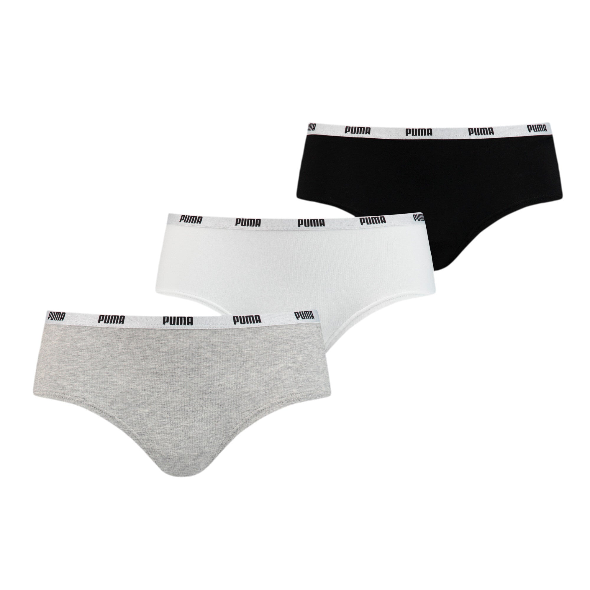 Puma hipster underwear women (3-pack) in white - Back View
