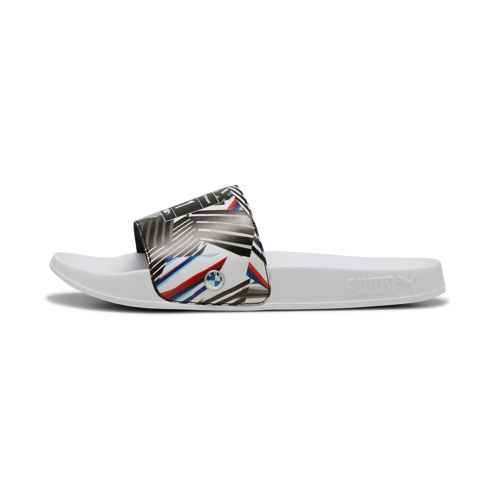 Puma swimming BMW M motorsport leadcat 2.0 graphic slides in black - Side View 02