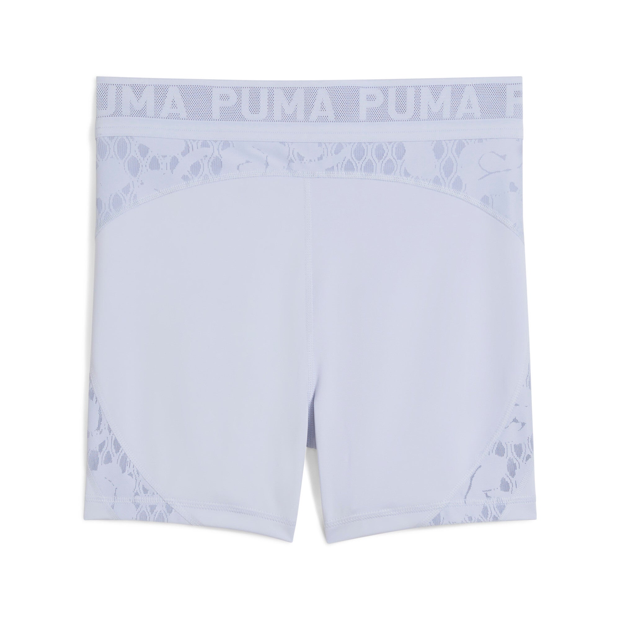 Puma lace high-waisted 5" short tights in cool weather - Back View