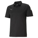 Puma football teamliga sideline polo shirt in blue - Front View
