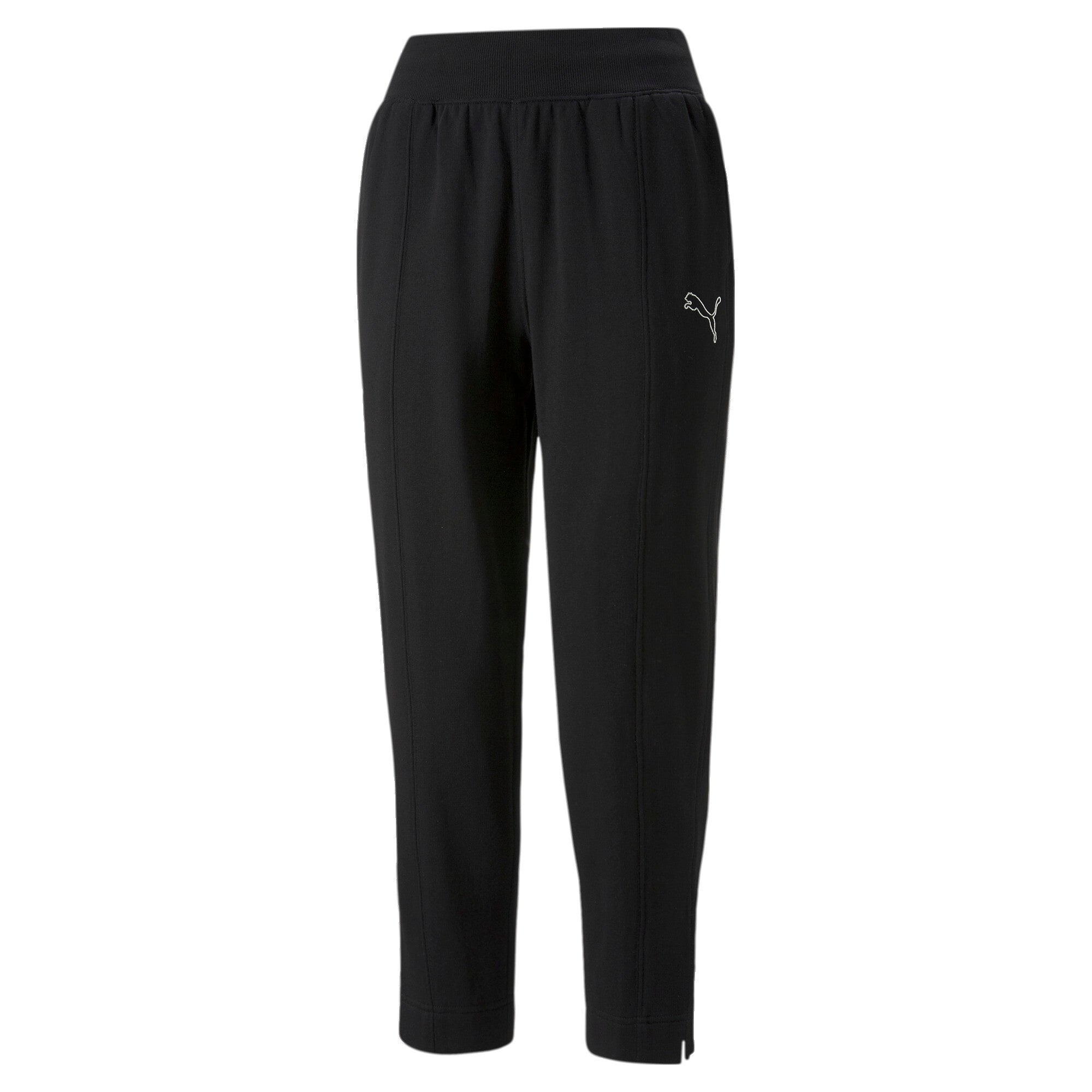 Puma her high-waist pants women in black - Front View