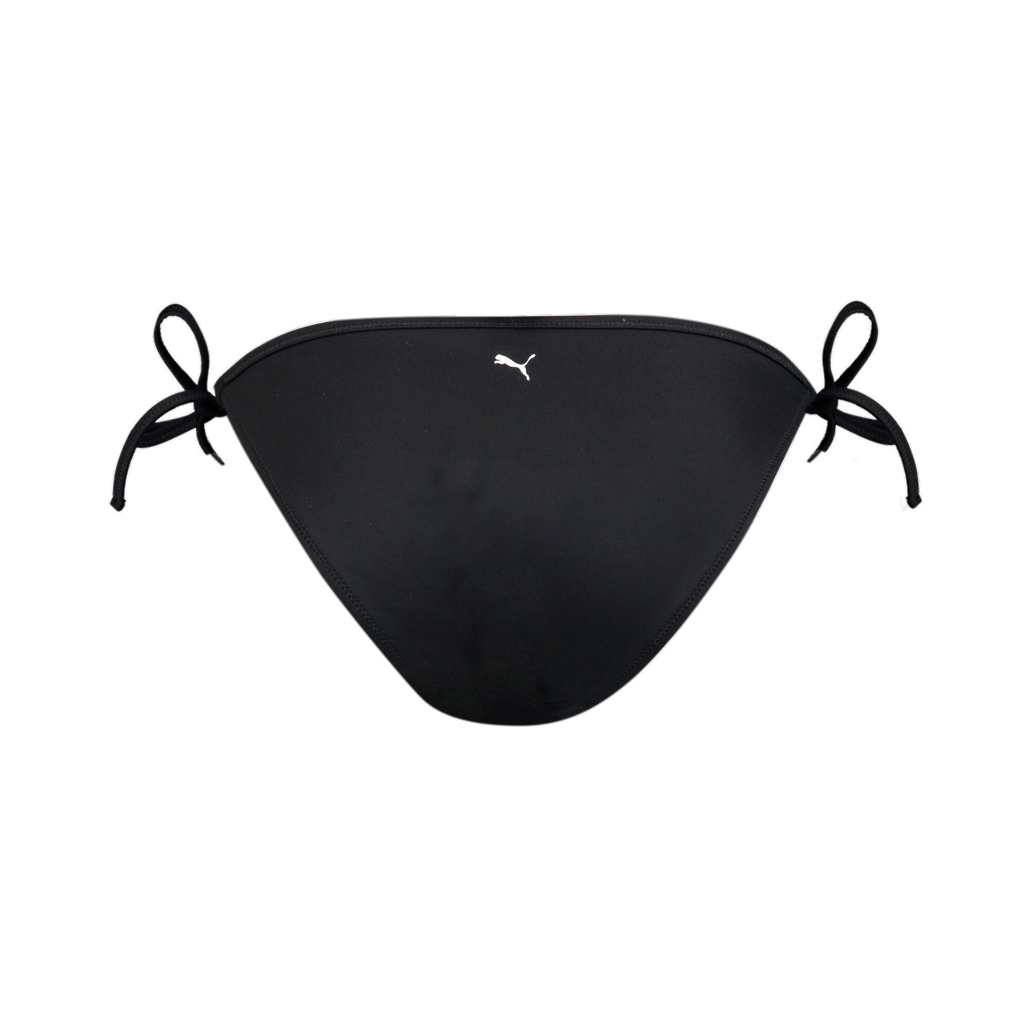 Puma swim women's bikini bottoms side tie in black - Back View