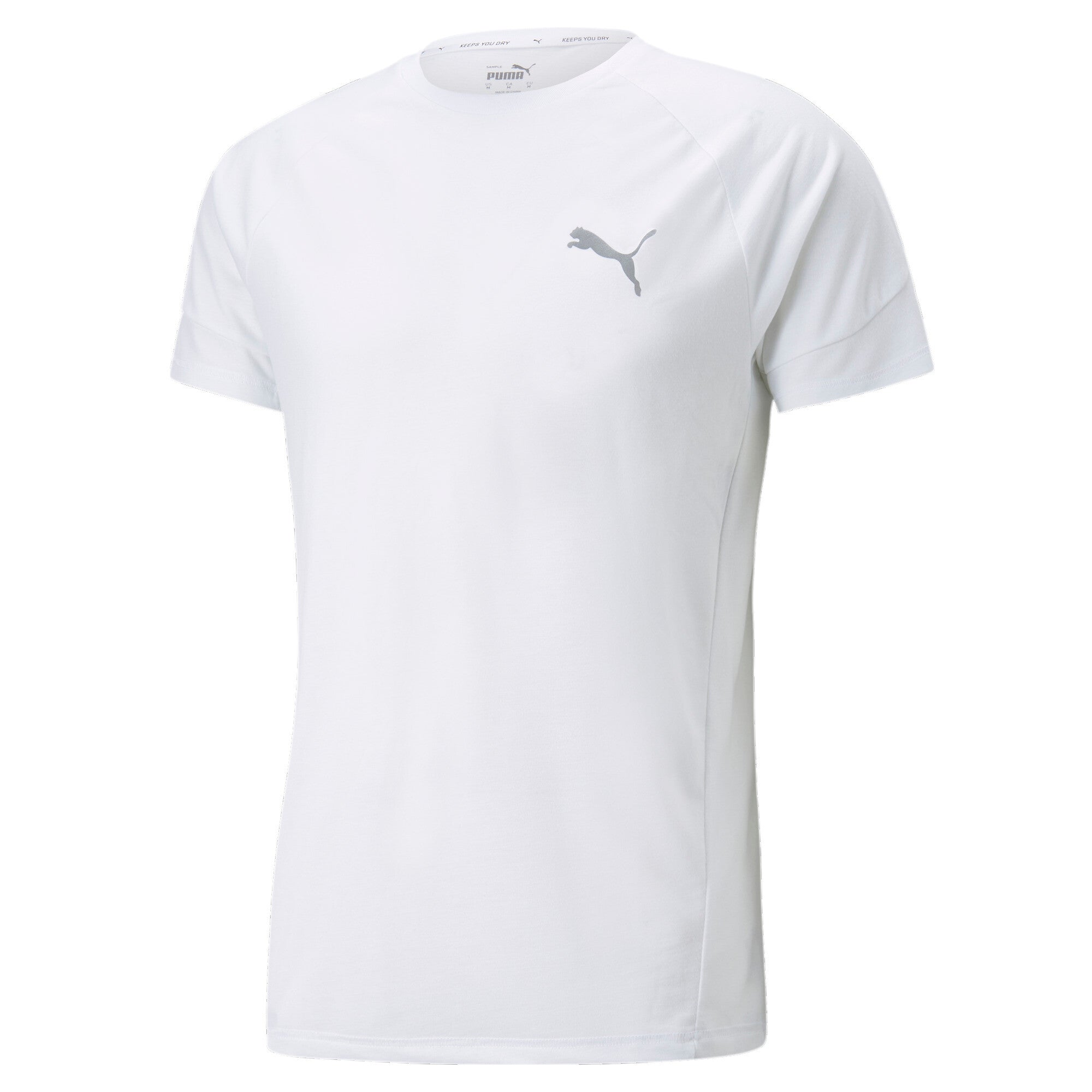 Puma evostripe tee men in white - Front View