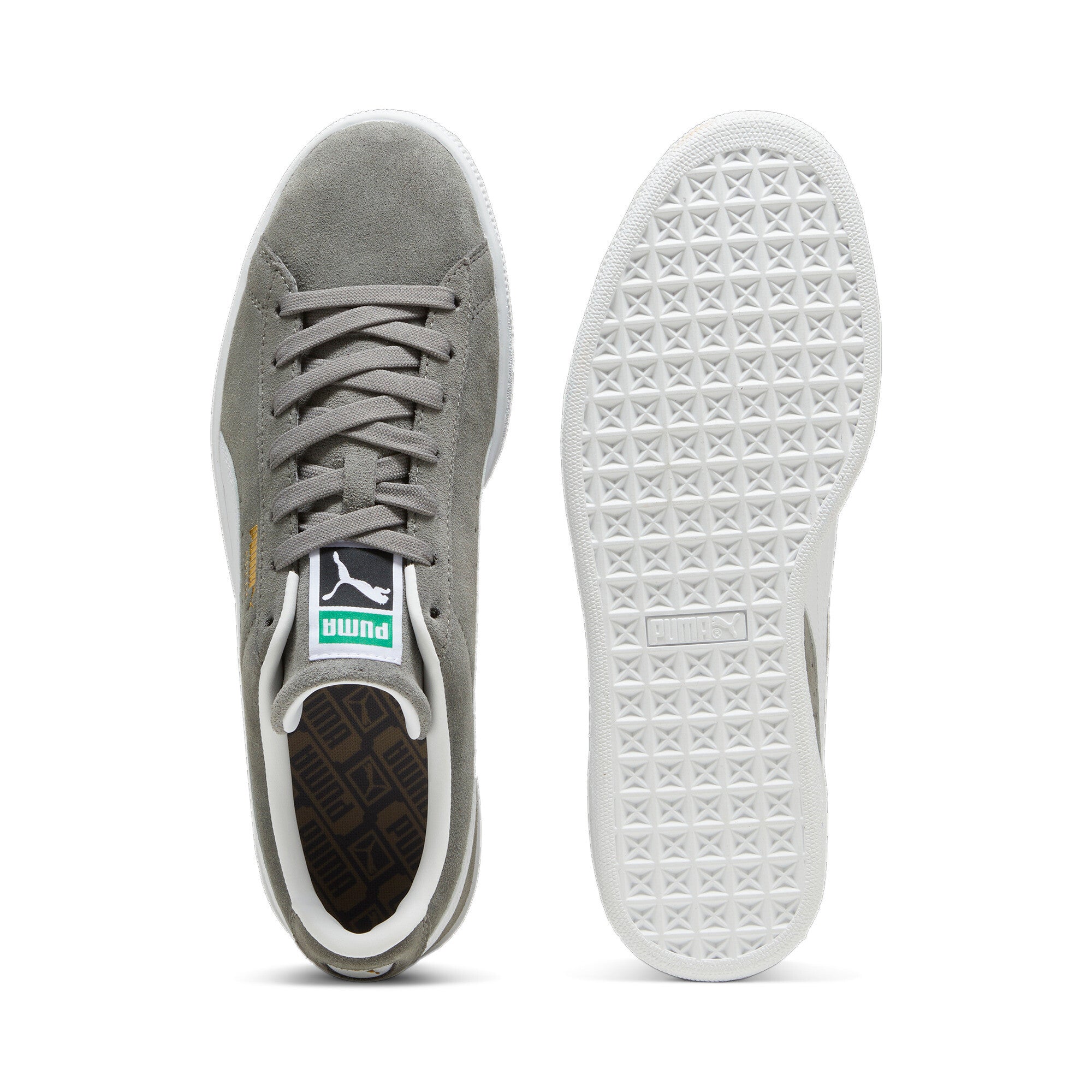 Puma suede classic sneakers in cast iron and white - Side View 02