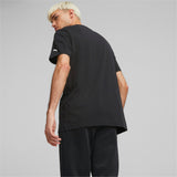 Puma mercedes-amg petronas motorsport f1 essentials logo tee men in black - Model Shot 03