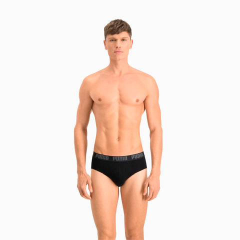 PUMA basic briefs 2 pack in black