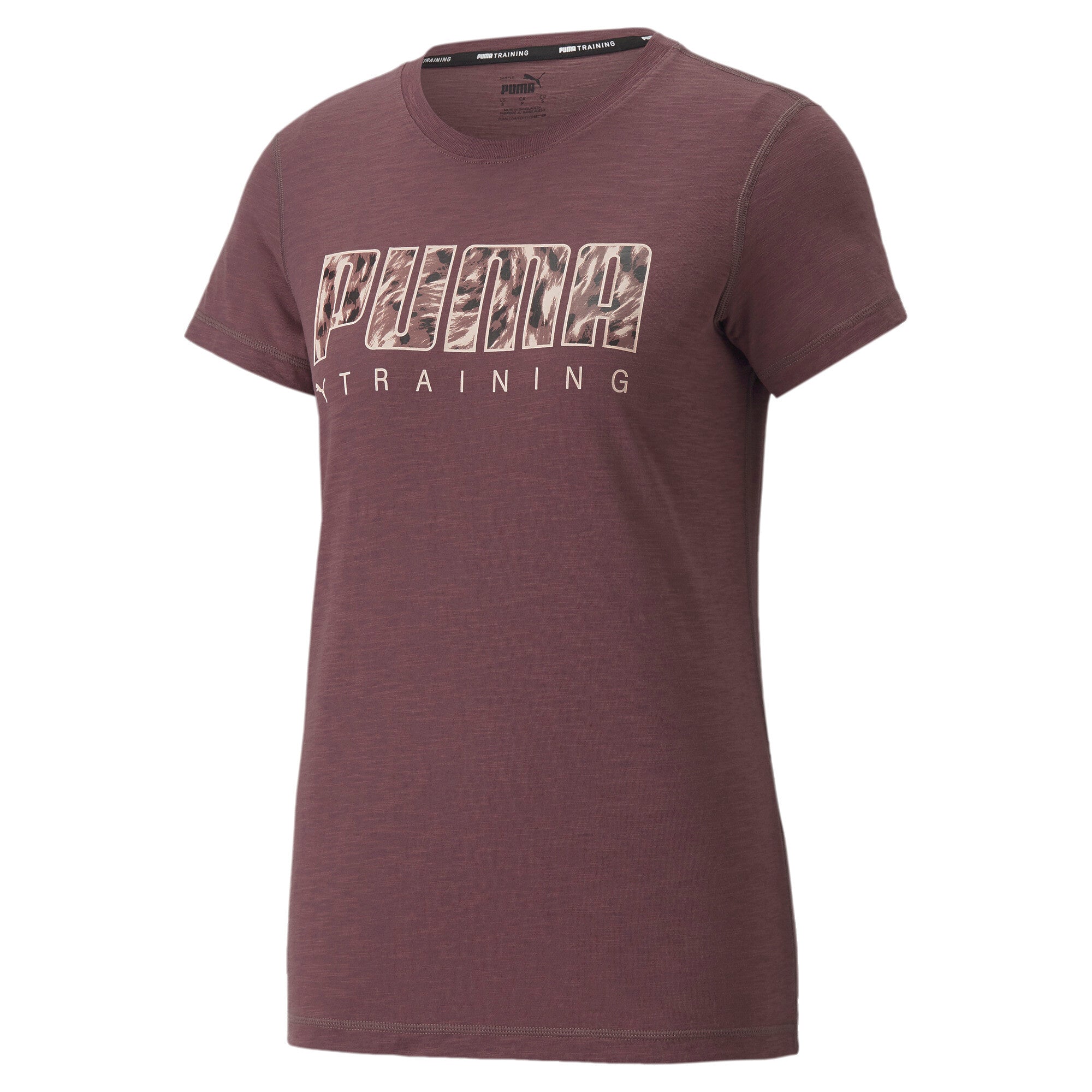Puma performance logo training tee women in black - Front View
