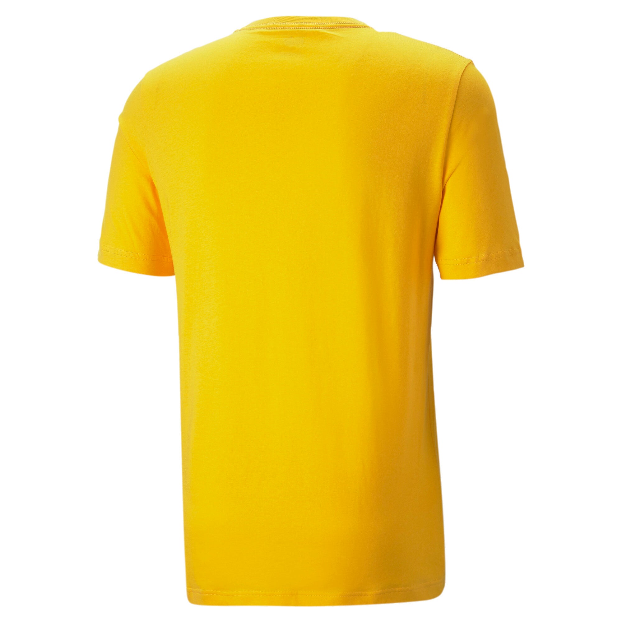 Puma essentials+ 2 colour logo tee men in orange - Back View