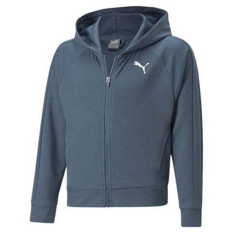 PUMA modern sports full-zip hoodie youth in gray
