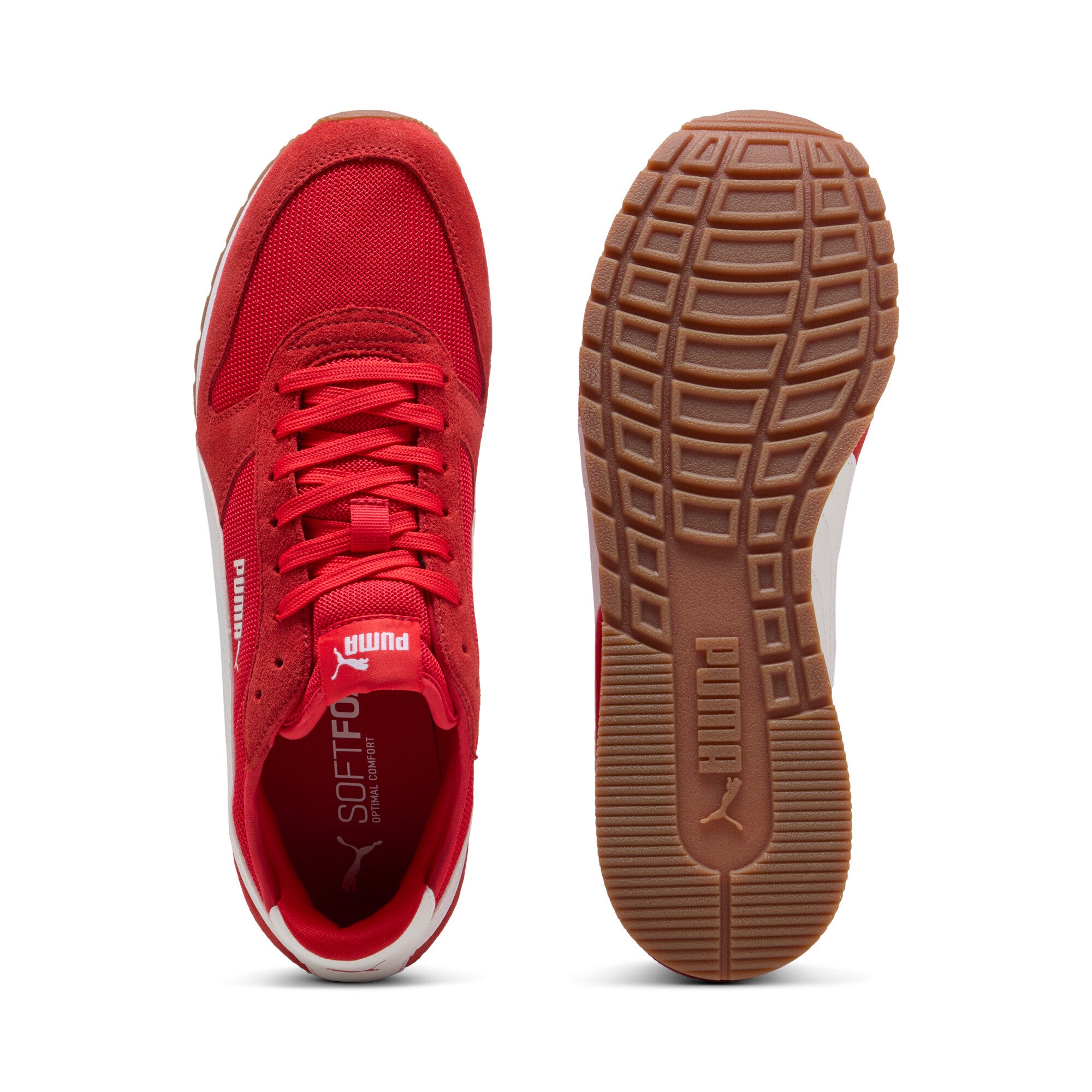 Puma st miler sneakers in white and gum - Side View 02