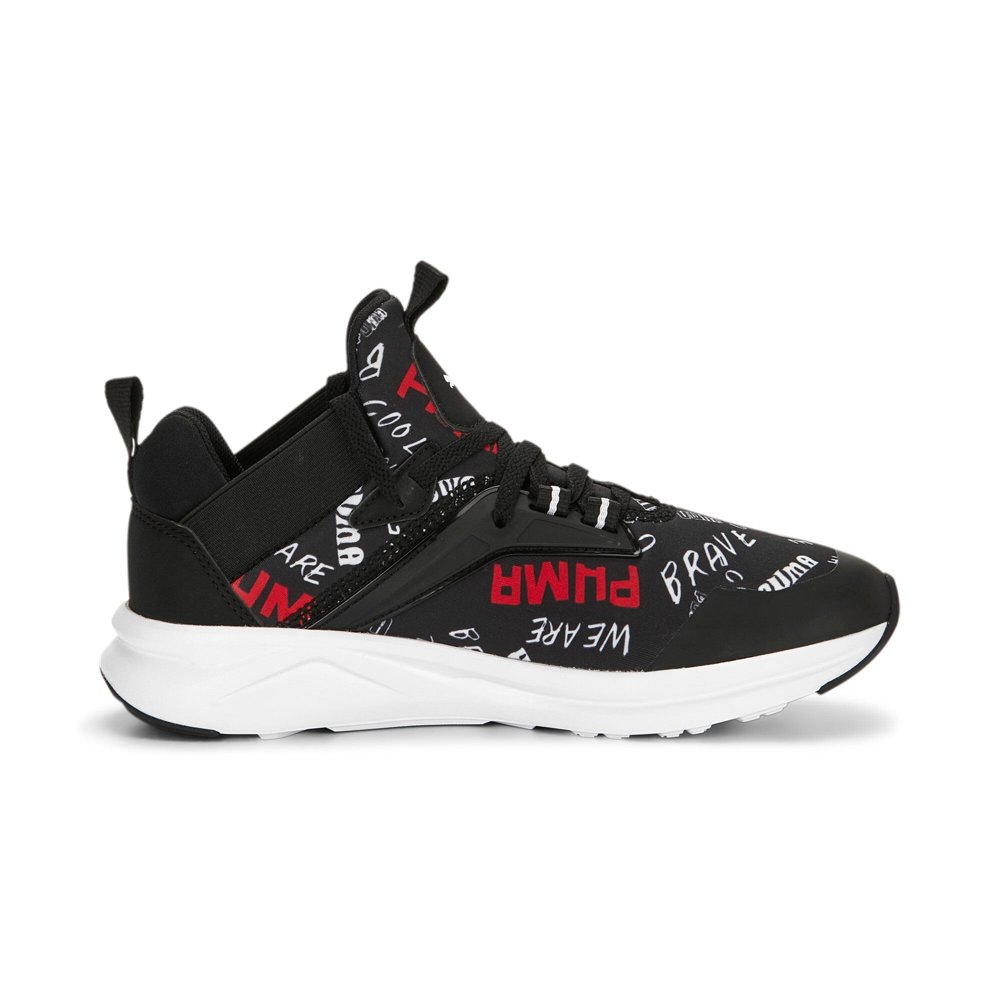 Puma enzo 2 refresh brand love shoes youth in black - Side View 03