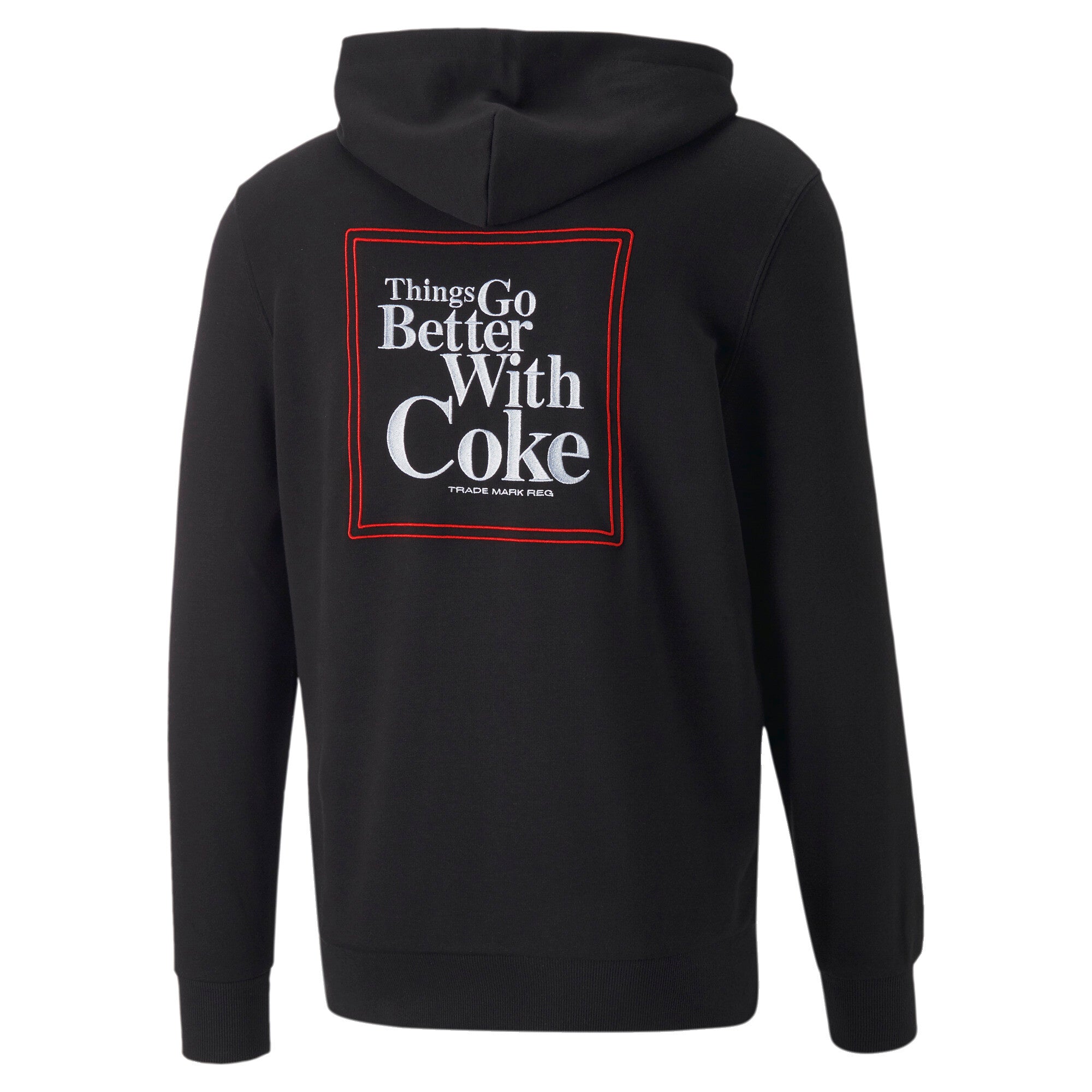Puma x coca-cola hoodie men in black - Back View