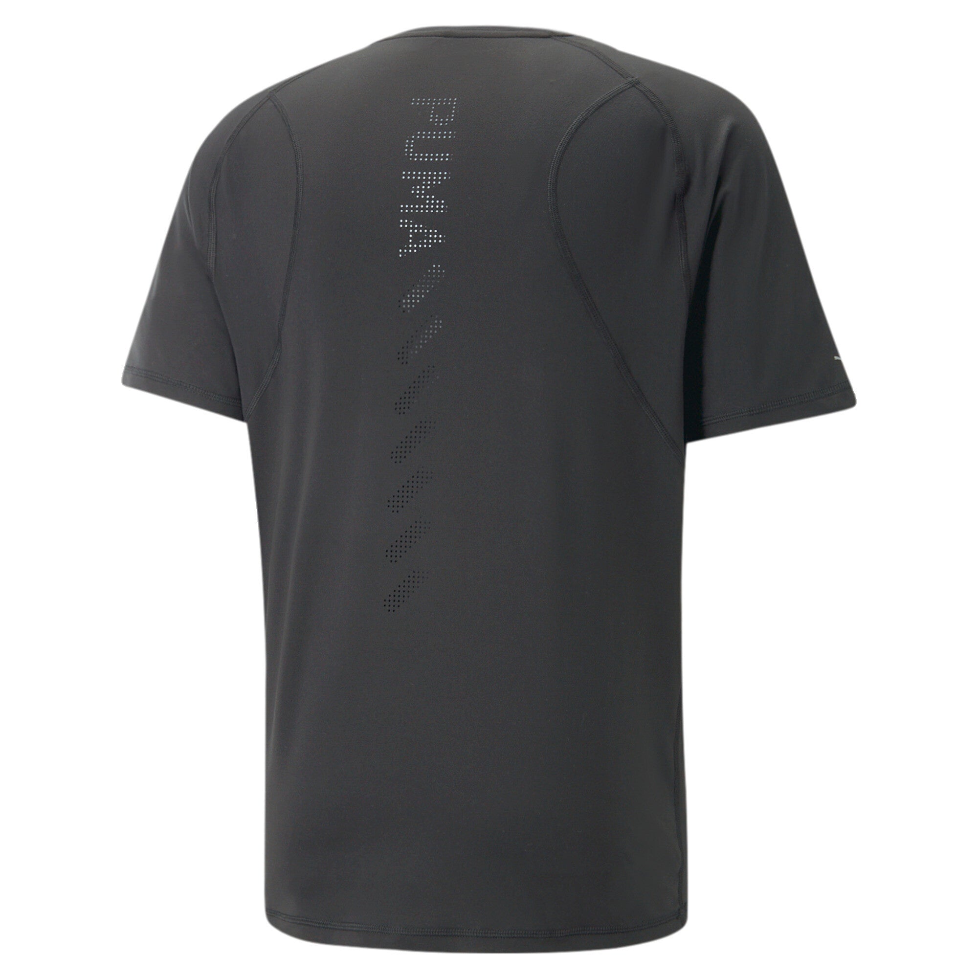 Puma run cloudspun short sleeve tee men in black - Back View