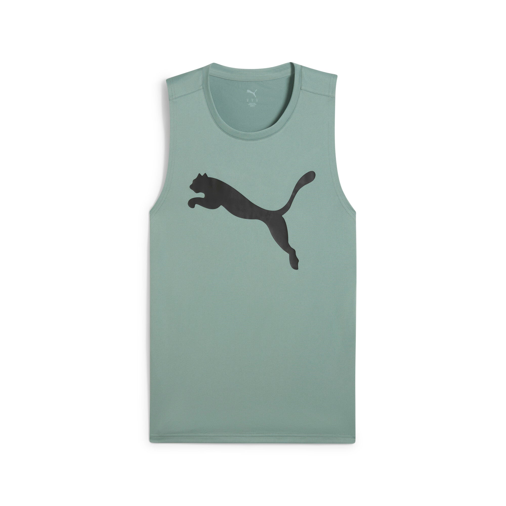 Puma tad essentials sleeveless tank in green moon - Front View