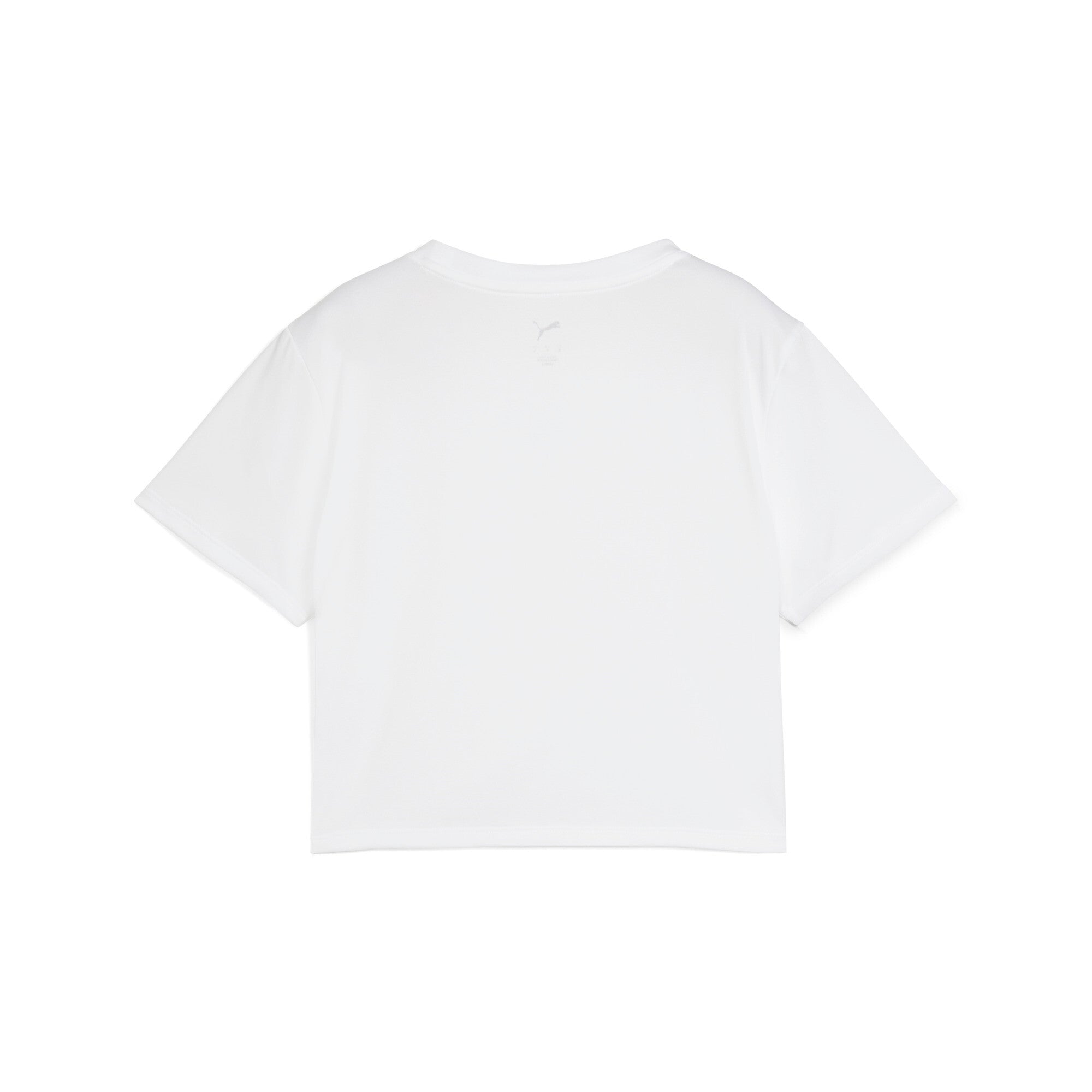 Puma tad essentials baby tee in white - Back View