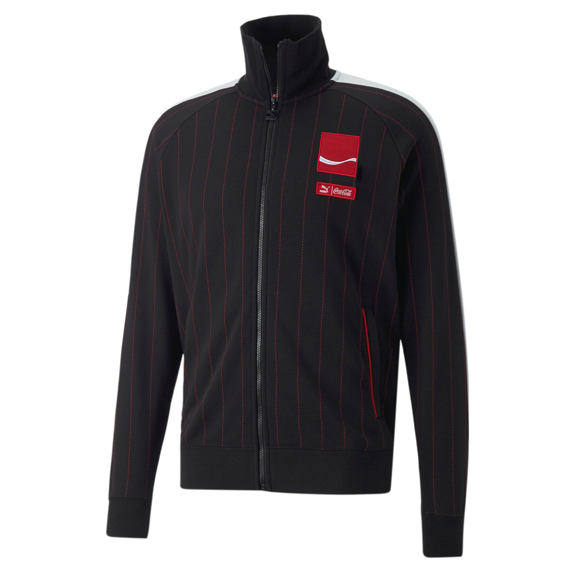 Puma x coca-cola t7 jacket men in black - Front View