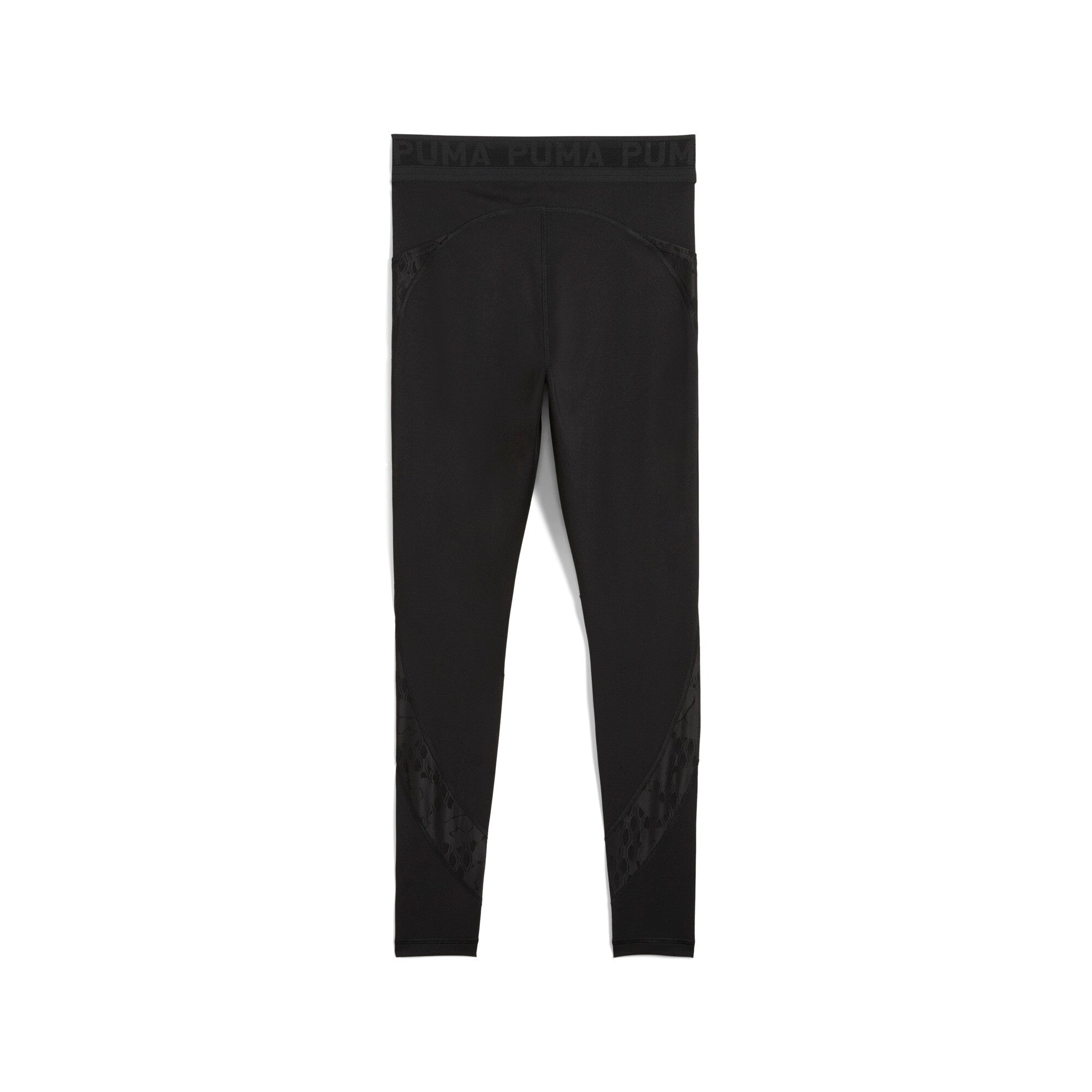 Puma lace high-waisted 7/8 tights in black - Back View