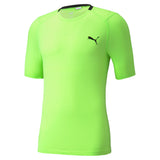 Puma training evoknit+ short sleeve tee in green - Front View
