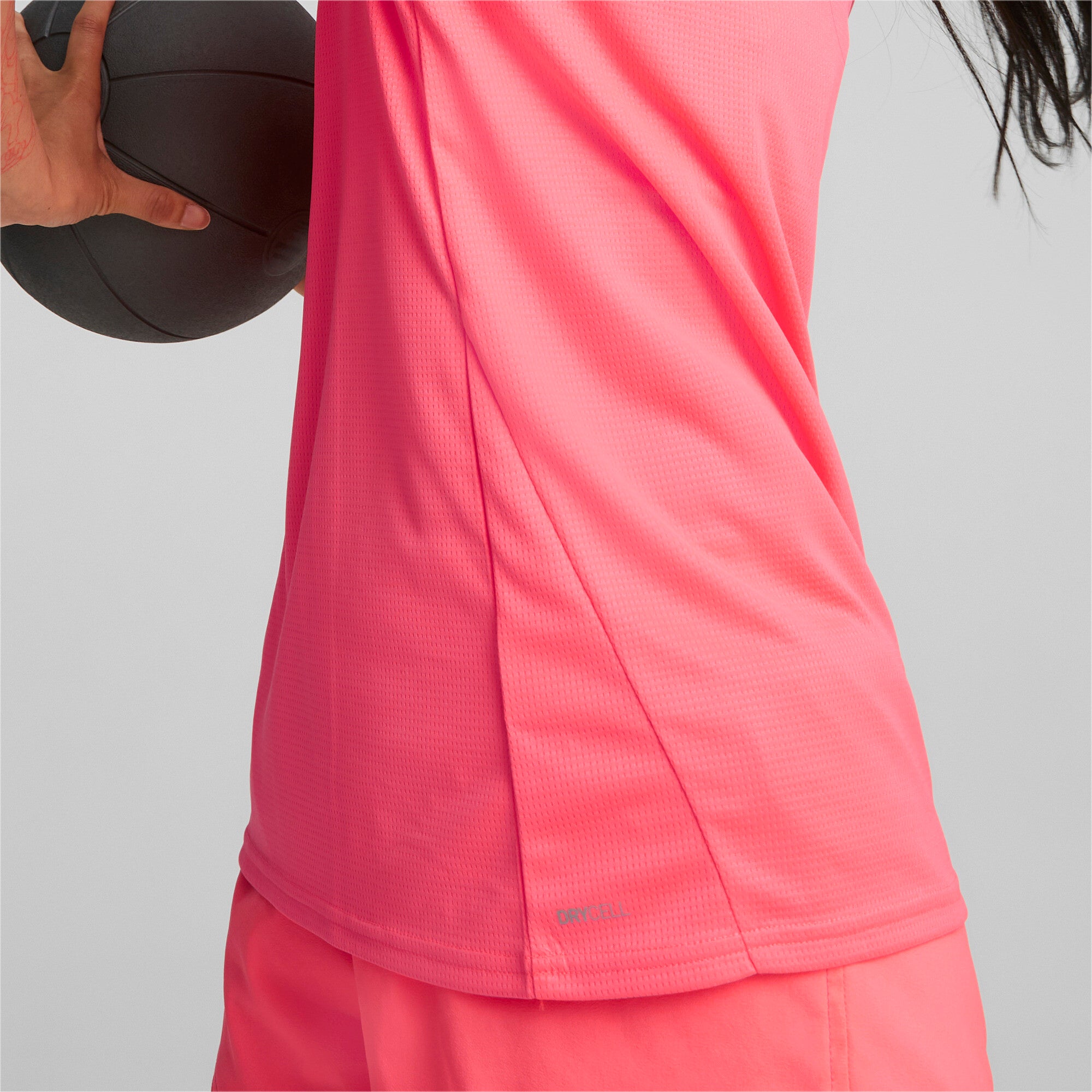 Puma favourite short sleeve women's running tee in black - Model Shot 02