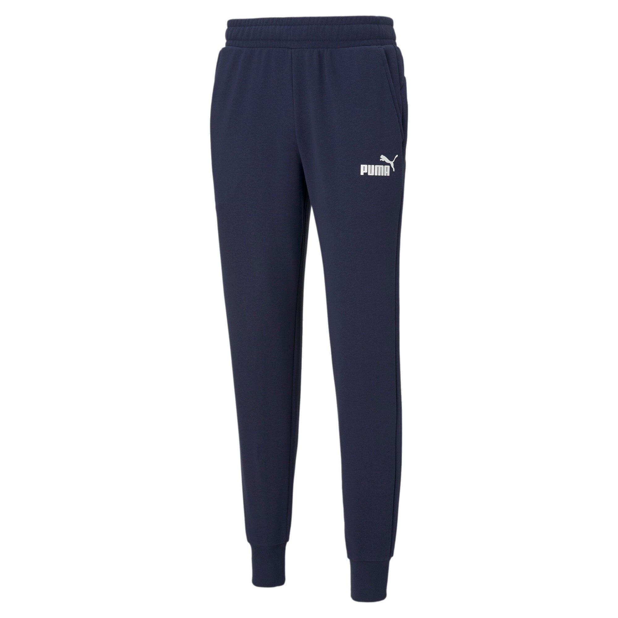 Puma essentials logo sweatpants men in black - Front View