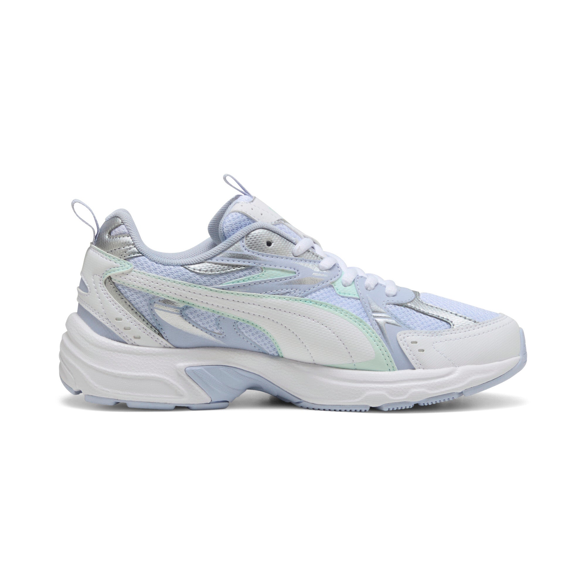 Puma milenio tech sneakers in white and peaceful blue - Side View 03