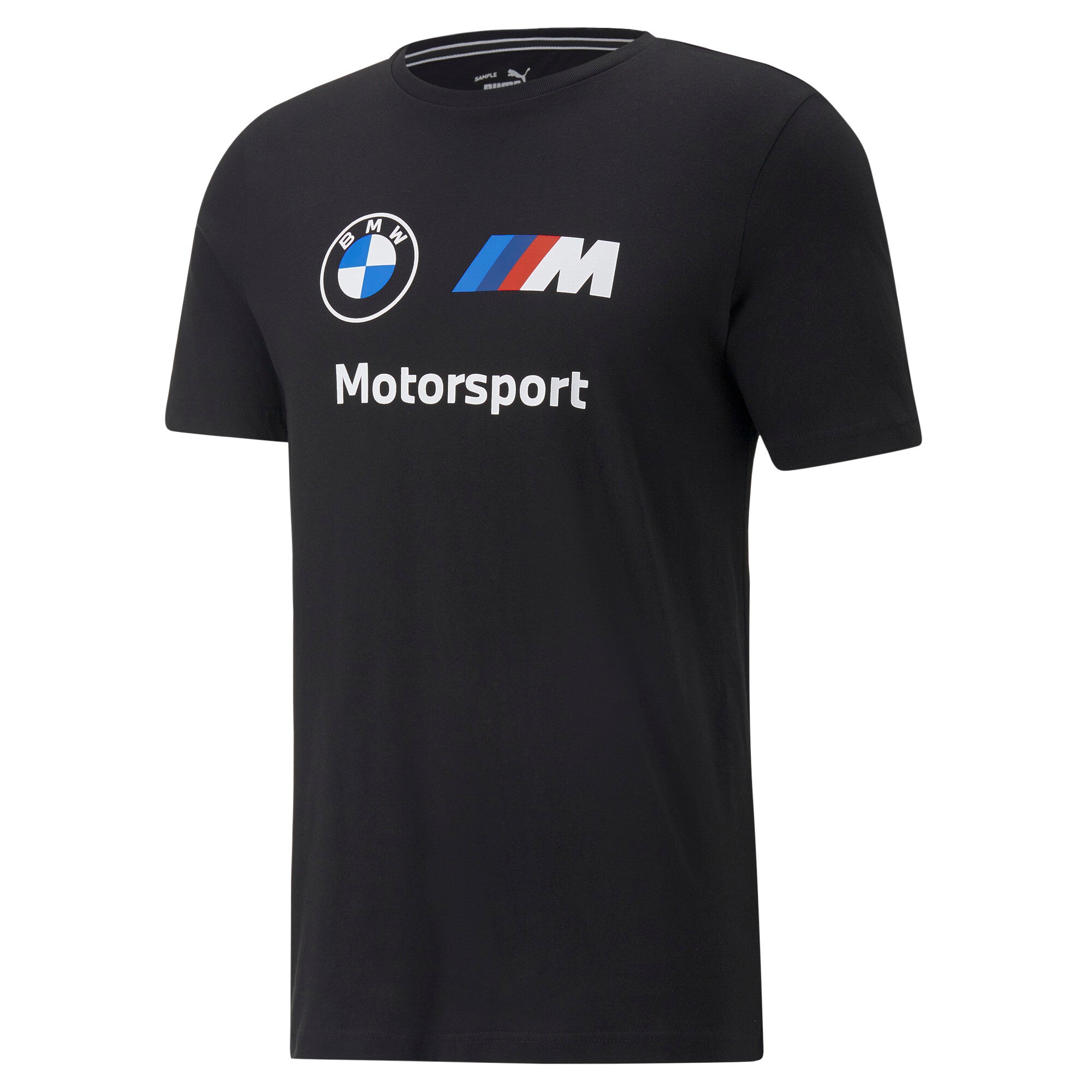 Puma bmw m motorsport essentials logo tee men in black - Front View