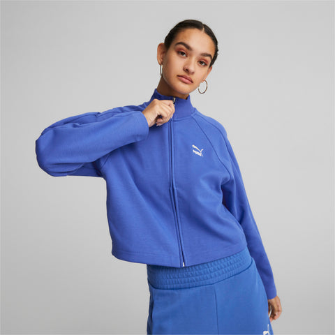 PUMA t7 track jacket women in blue