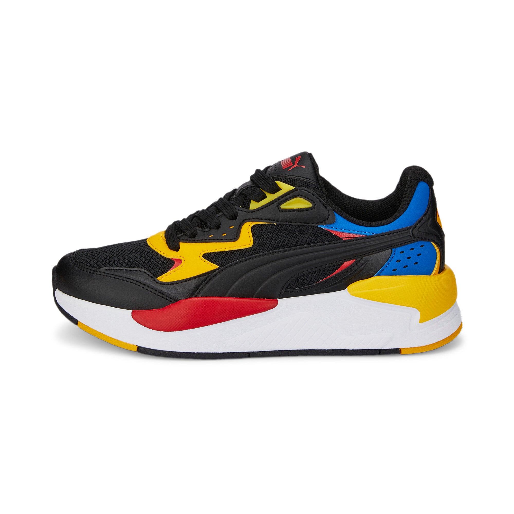 Puma x-ray speed jr puma black-spectra yellow in black - Side View 01