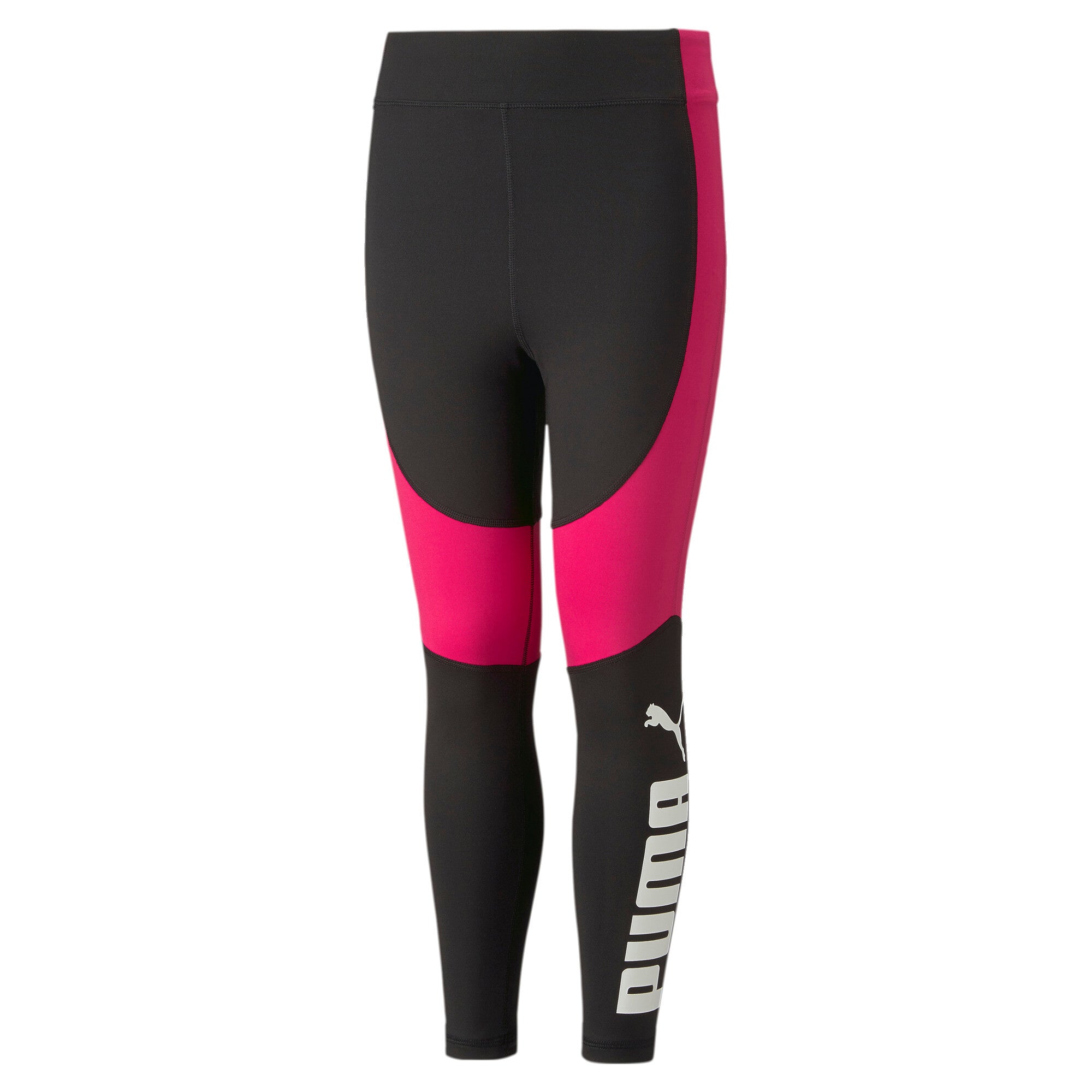 Puma favourite high-waist 7/8 tights youth in black - Front View