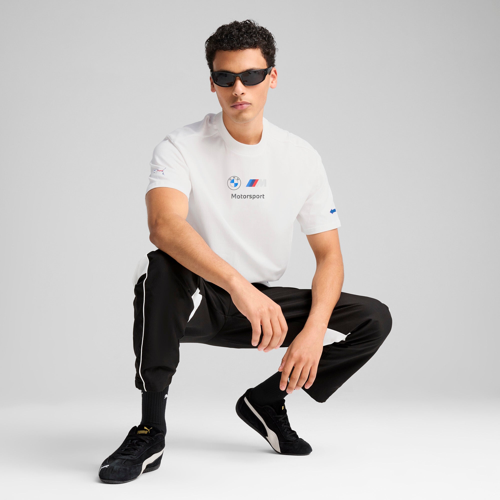 Puma BMW M motorsport badge tee in white - Model Shot 03