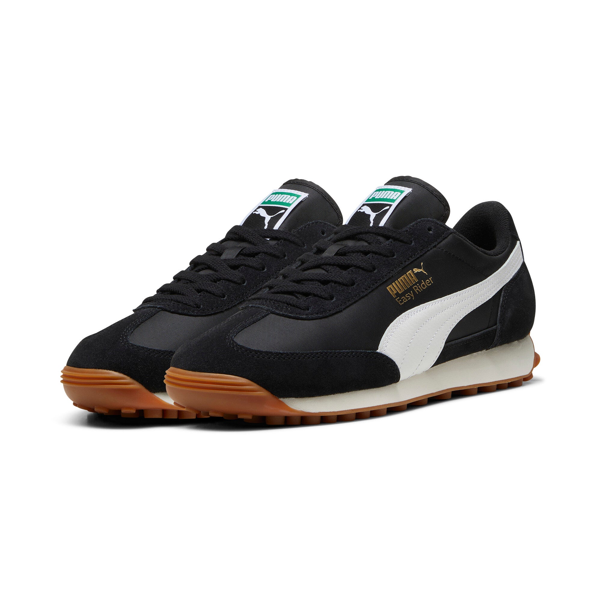 Puma easy rider vintage sneakers in black - Front View