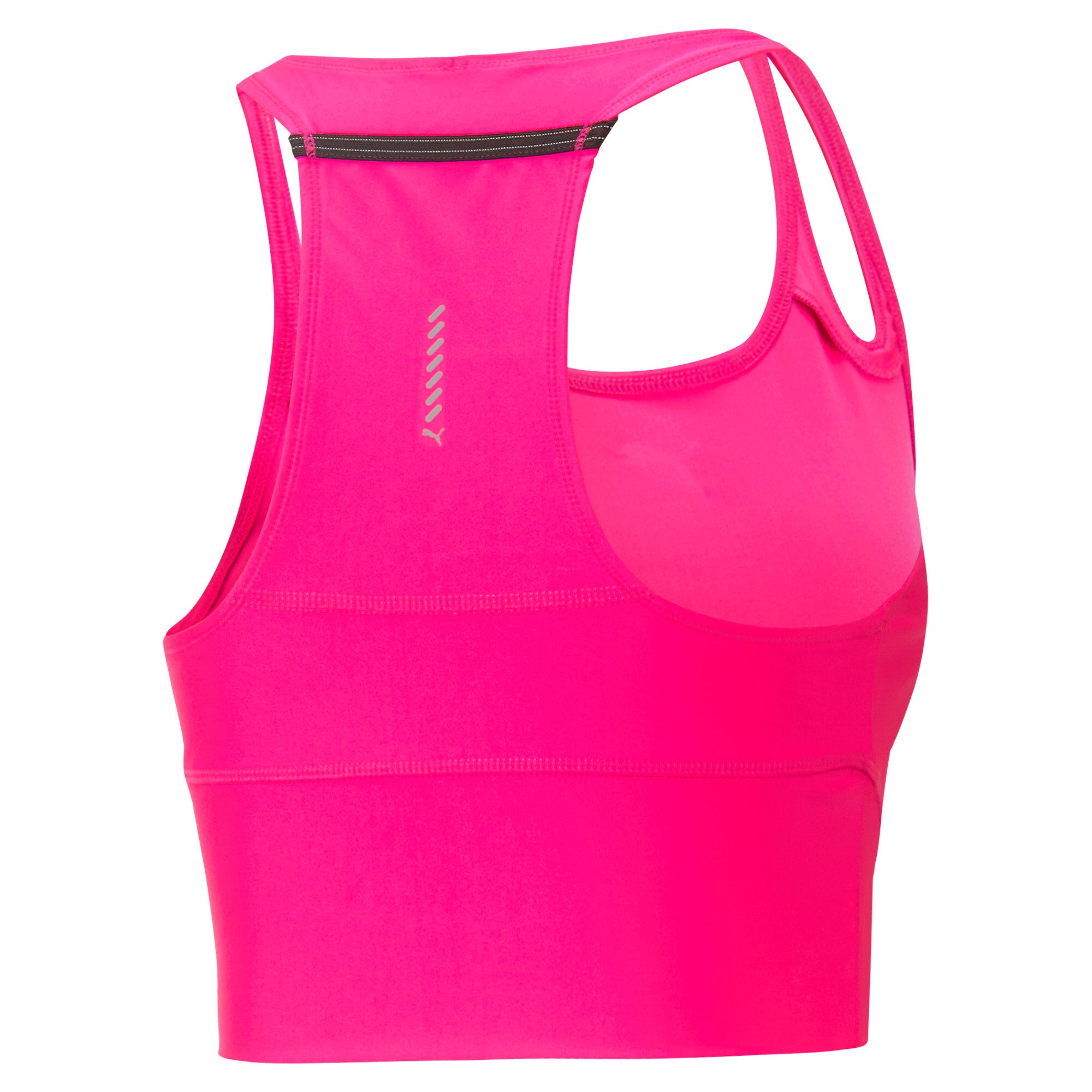 Puma run ultraform cropped running tank top women in pink - Back View