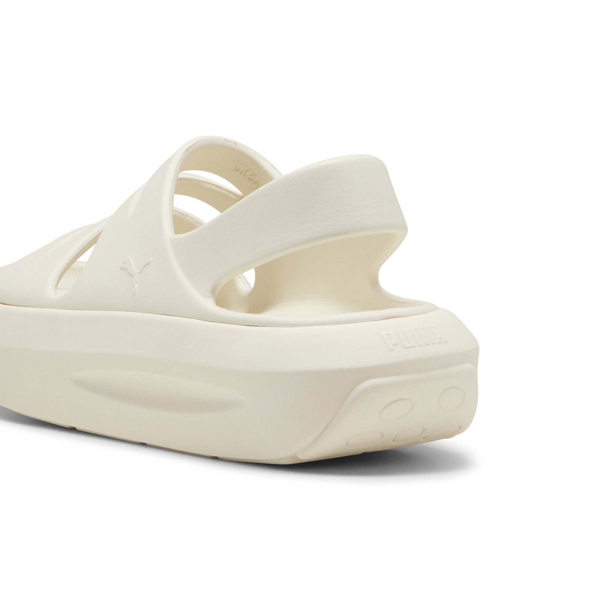 Puma flatter sandals in alpine snow - Back View