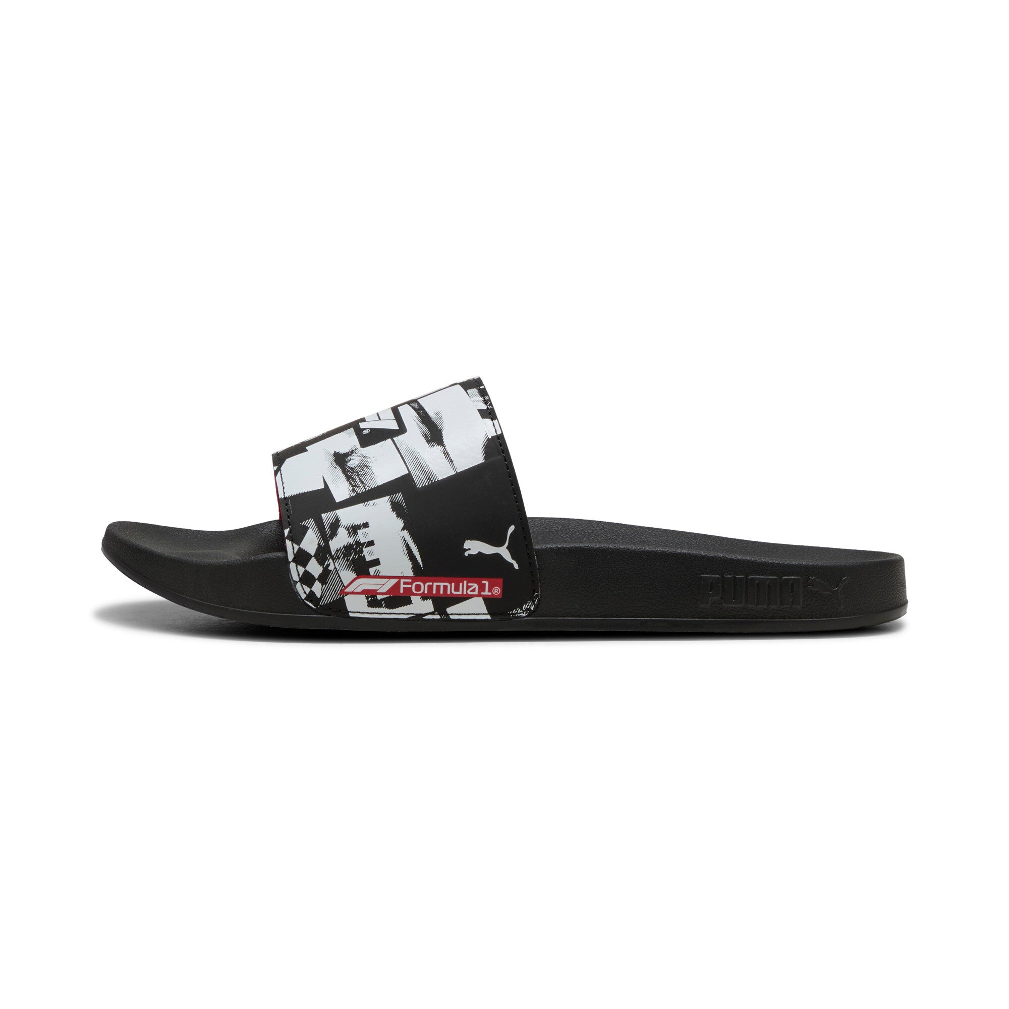 Puma swimming F1® leadcat 2.0 logo sandals in black - Side View 02