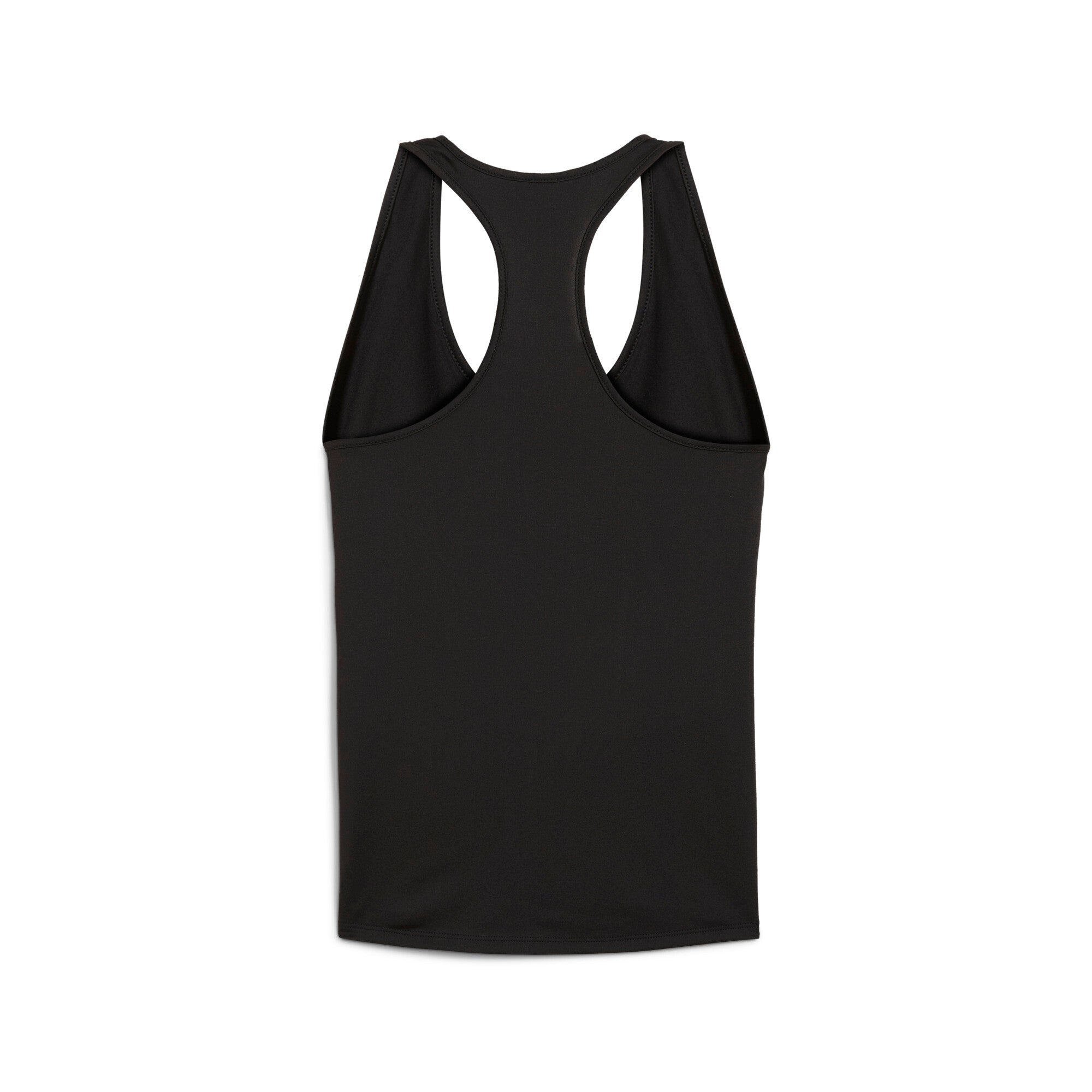 Puma tad essentials racerback tank in black - Back View