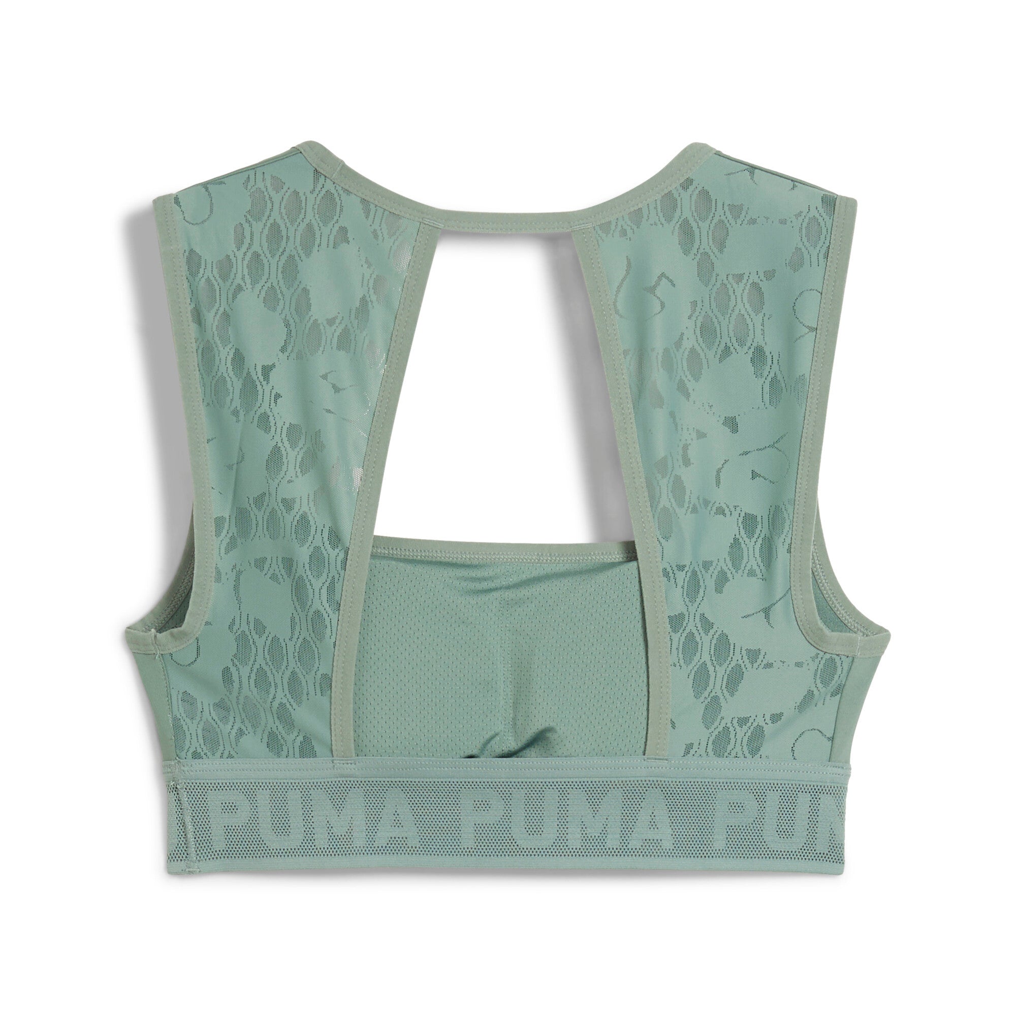 Puma move lace bra in green moon - Back View