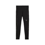 Puma lace high-waisted 7/8 tights in black - Front View