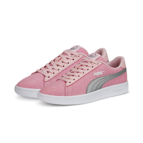 PUMA smash v2 glitz glam youth trainers in black