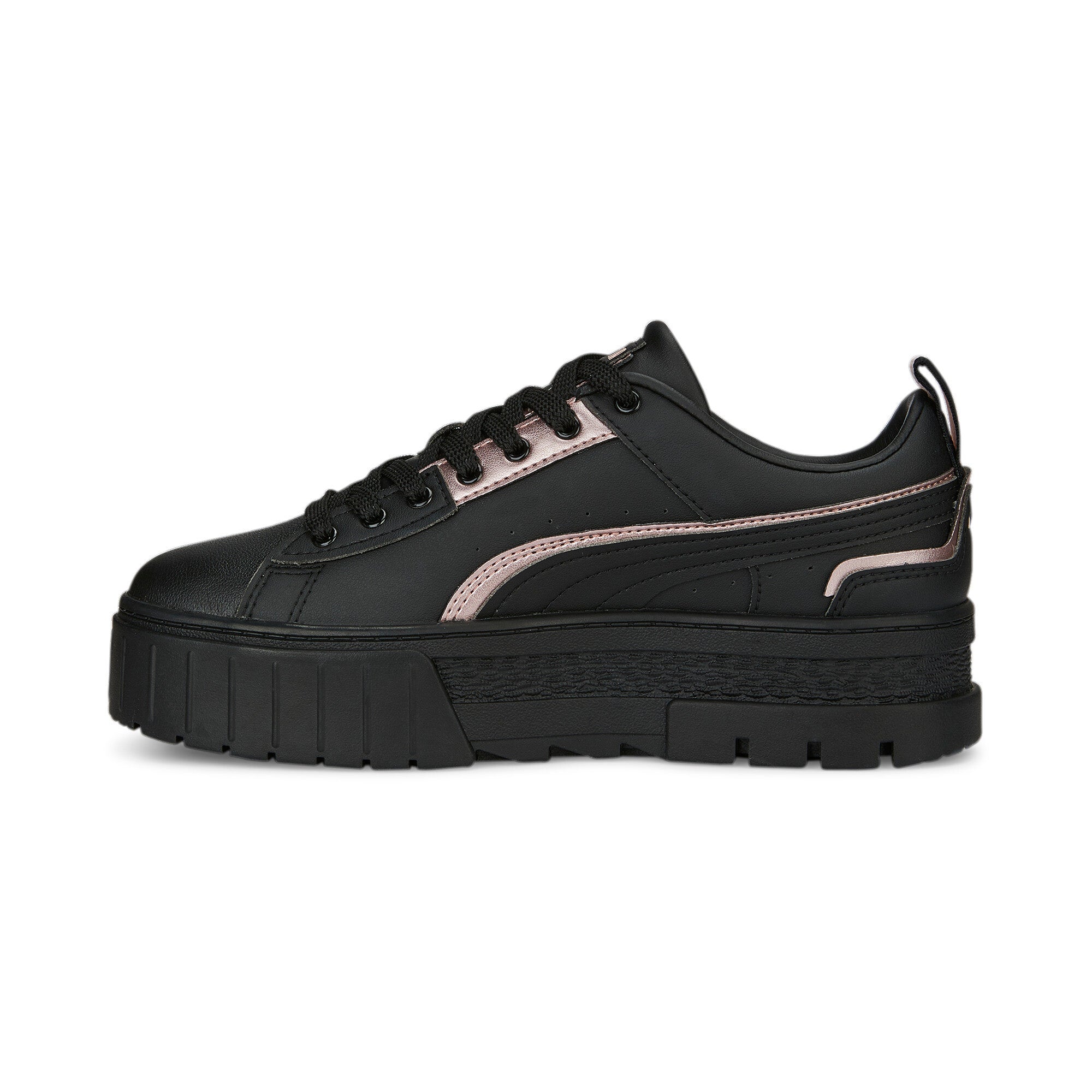 Puma mayze ut metallic sneakers in white - Side View 03
