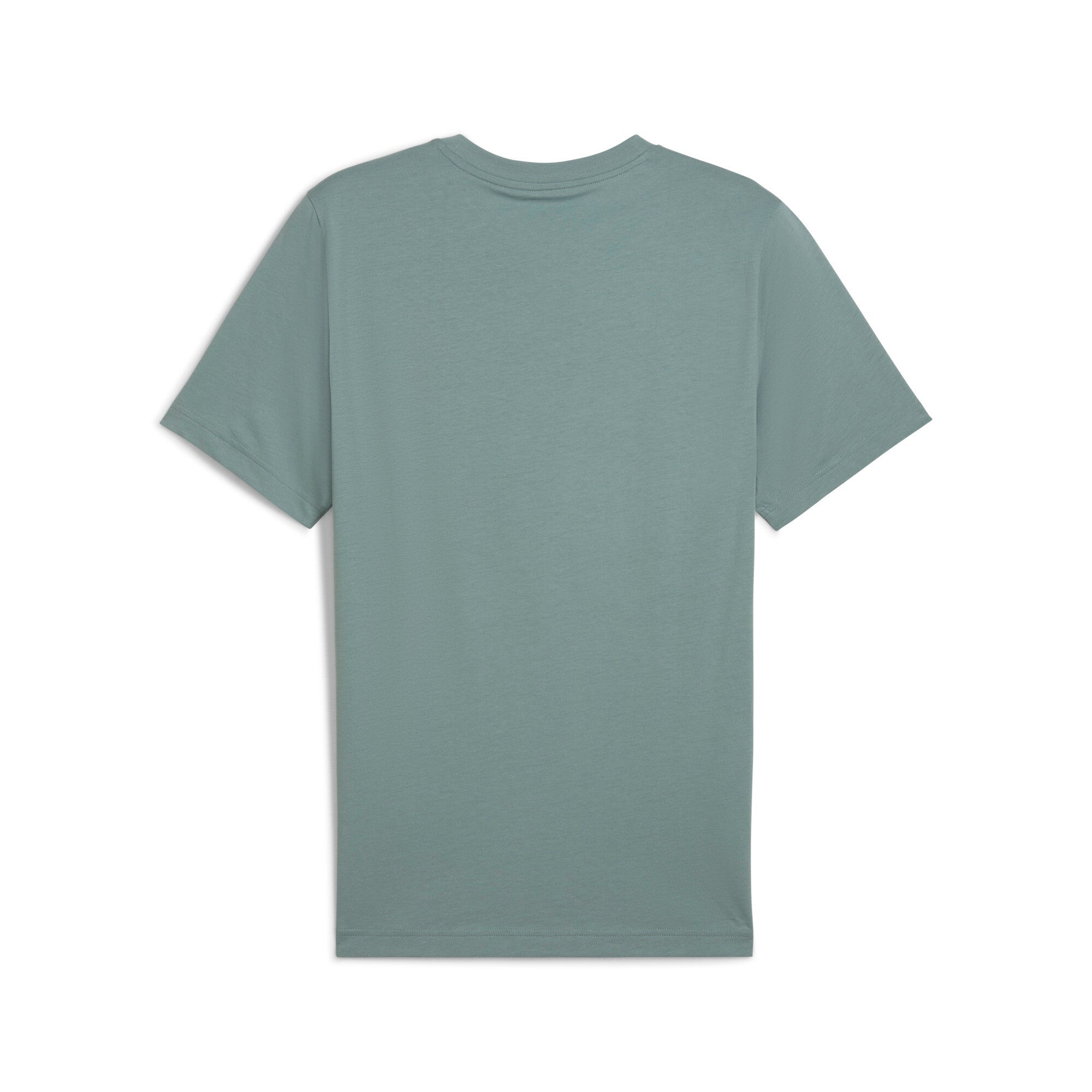 Puma essentials logo lab tee in green moon - Back View