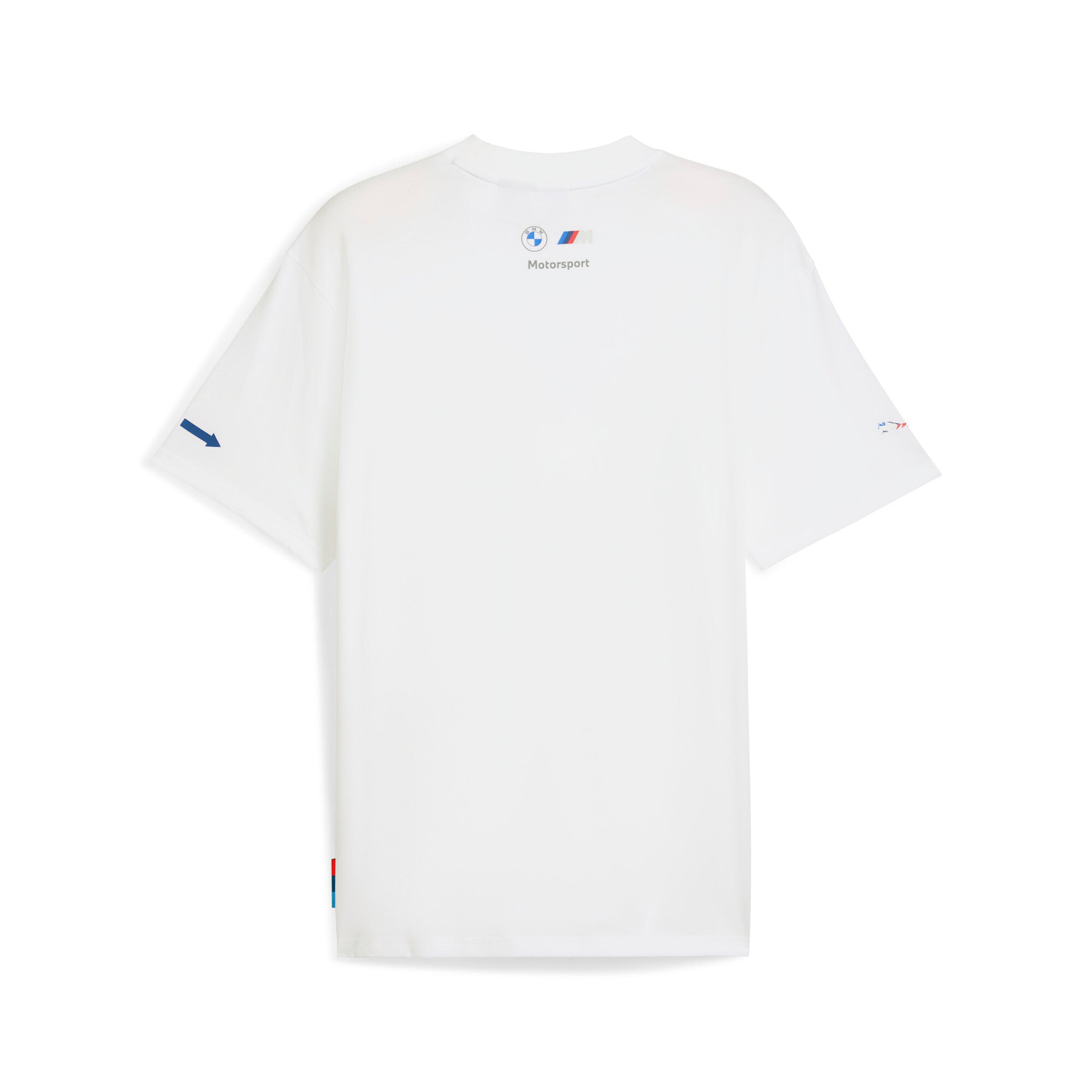 Puma BMW M motorsport badge tee in white - Back View