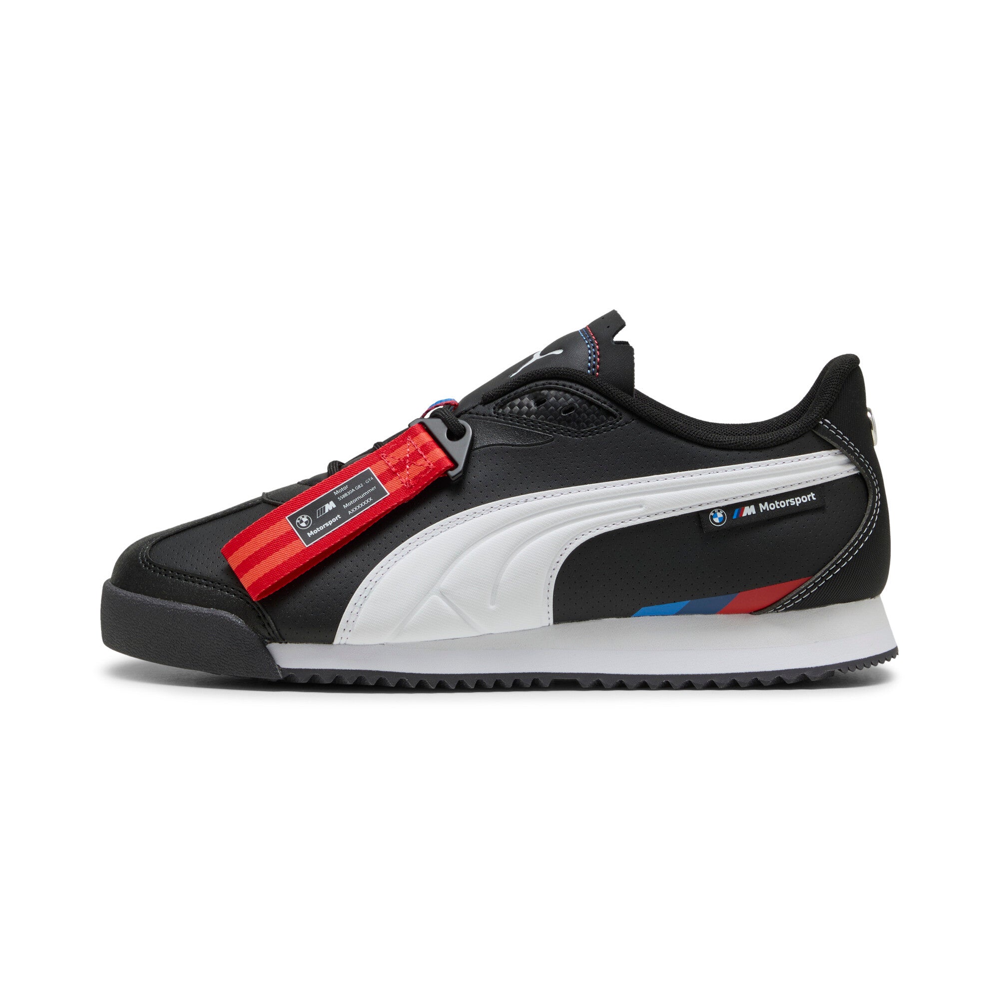 Puma BMW M motorsport roma stradale sneakers in black and white - Side View 01