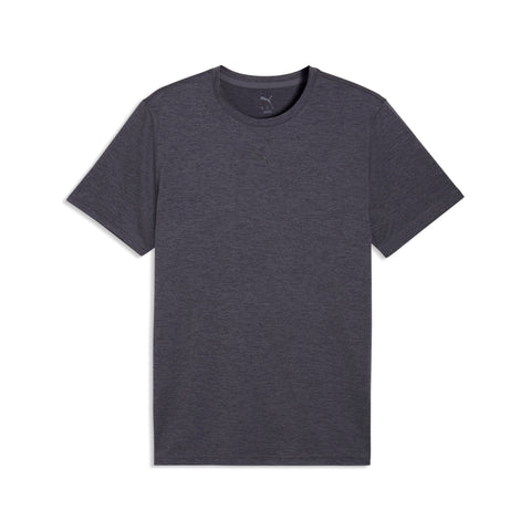 PUMA TAD ESSENTIALS heather cat tee men in galactic gray heather